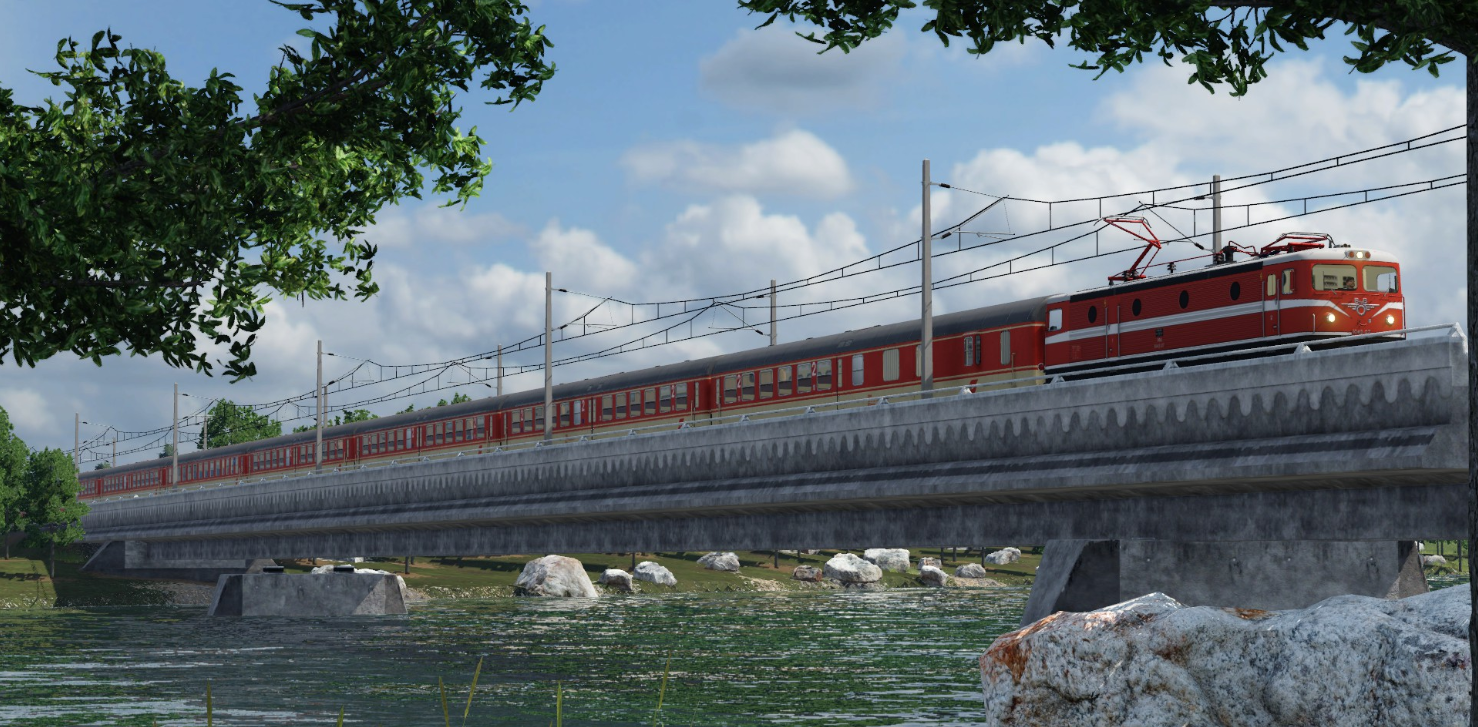 Die ÖBB 1043 in Richtung Wien Westbahnhof während ihren ersten Betriebsfahrt