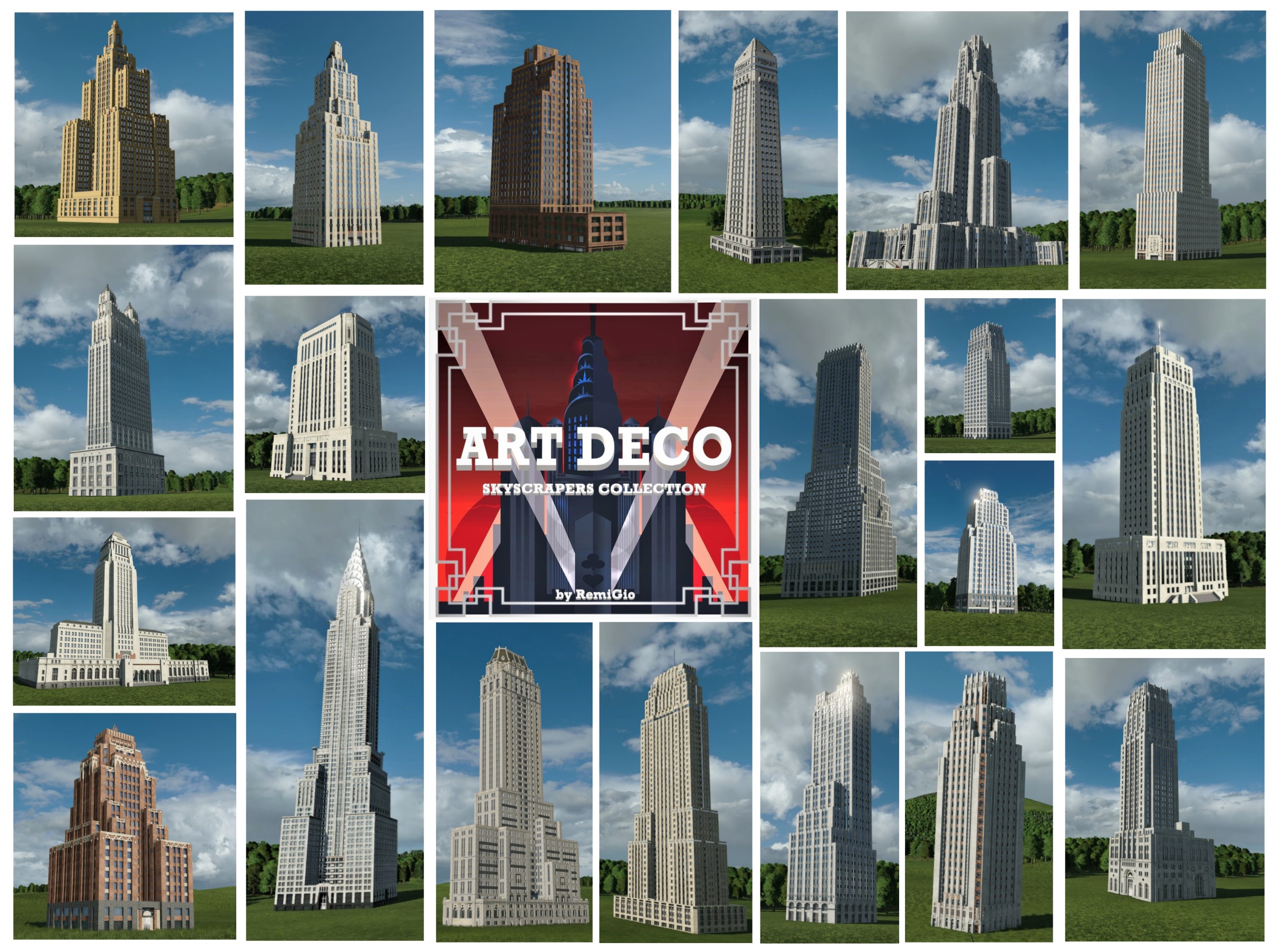 ART DECO SKYSCRAPER COLLECTION is coming soon to Transport Fever 2!