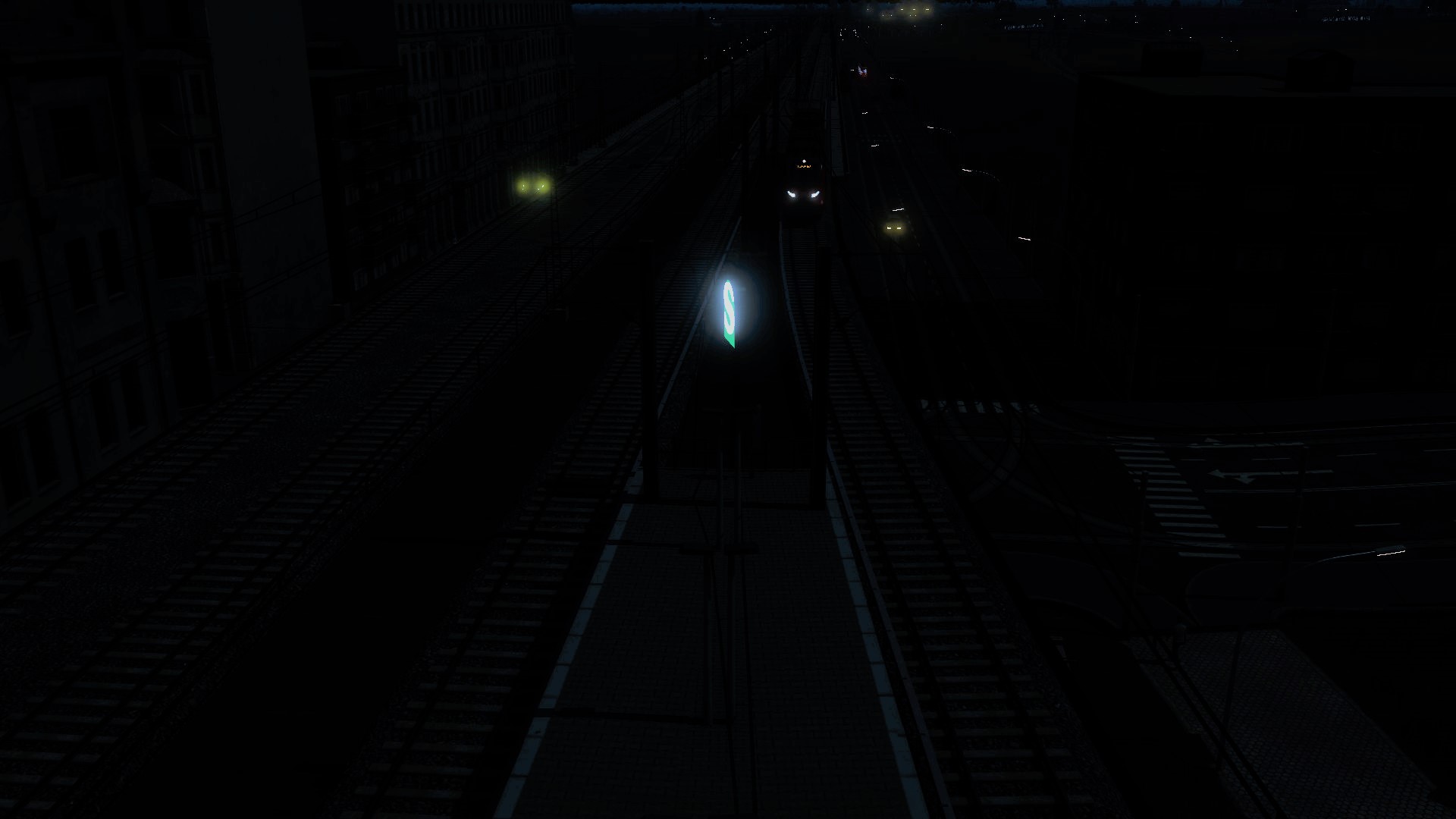 S-Bahn bei Nacht