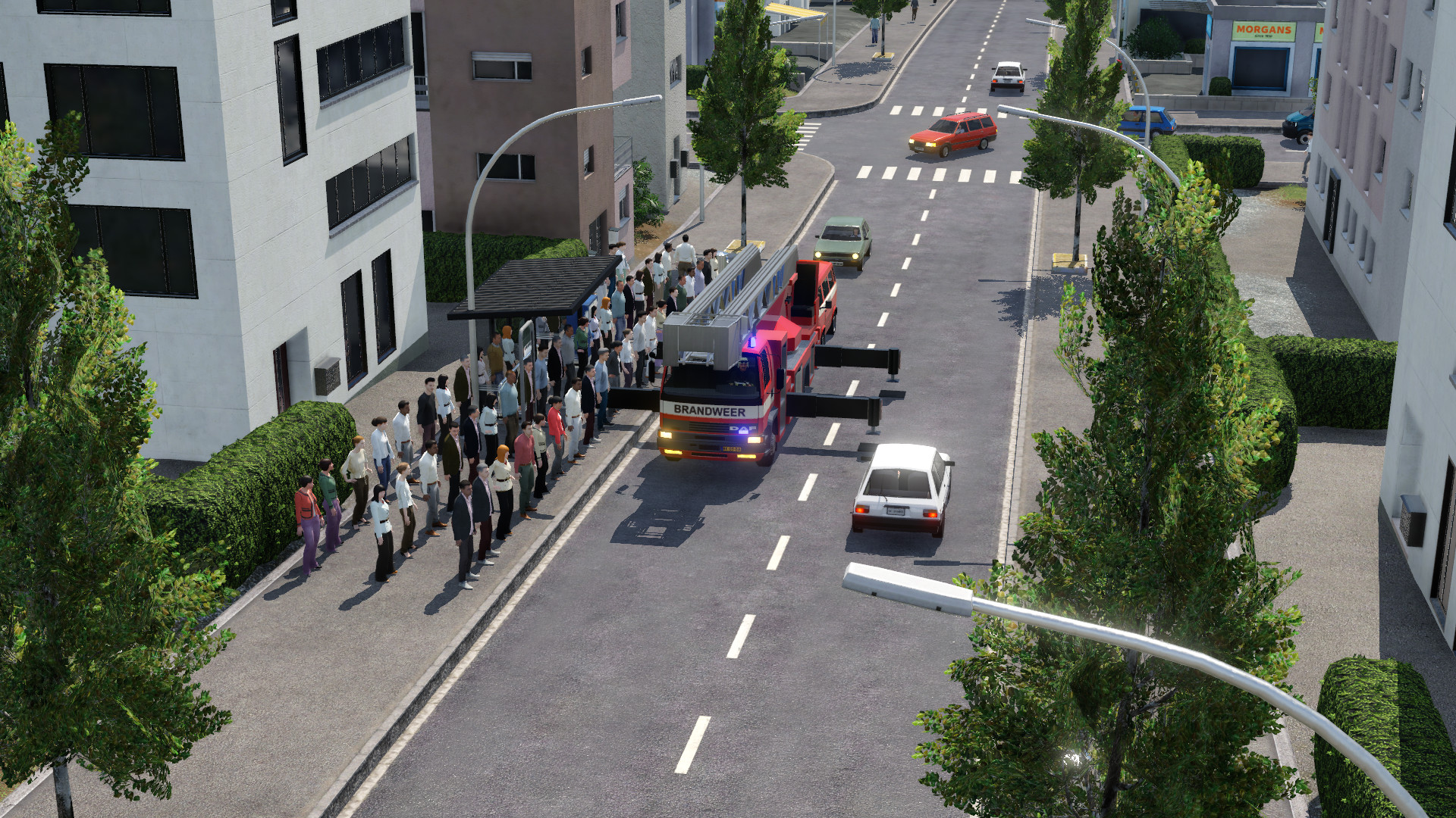 Drive animation for ladder wagen: Image 2 extend studs