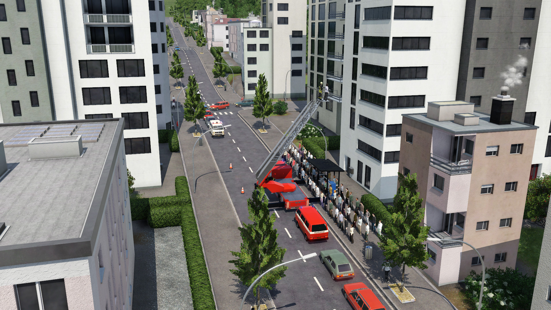Drive animation for ladder wagen: Image 13 moving down more