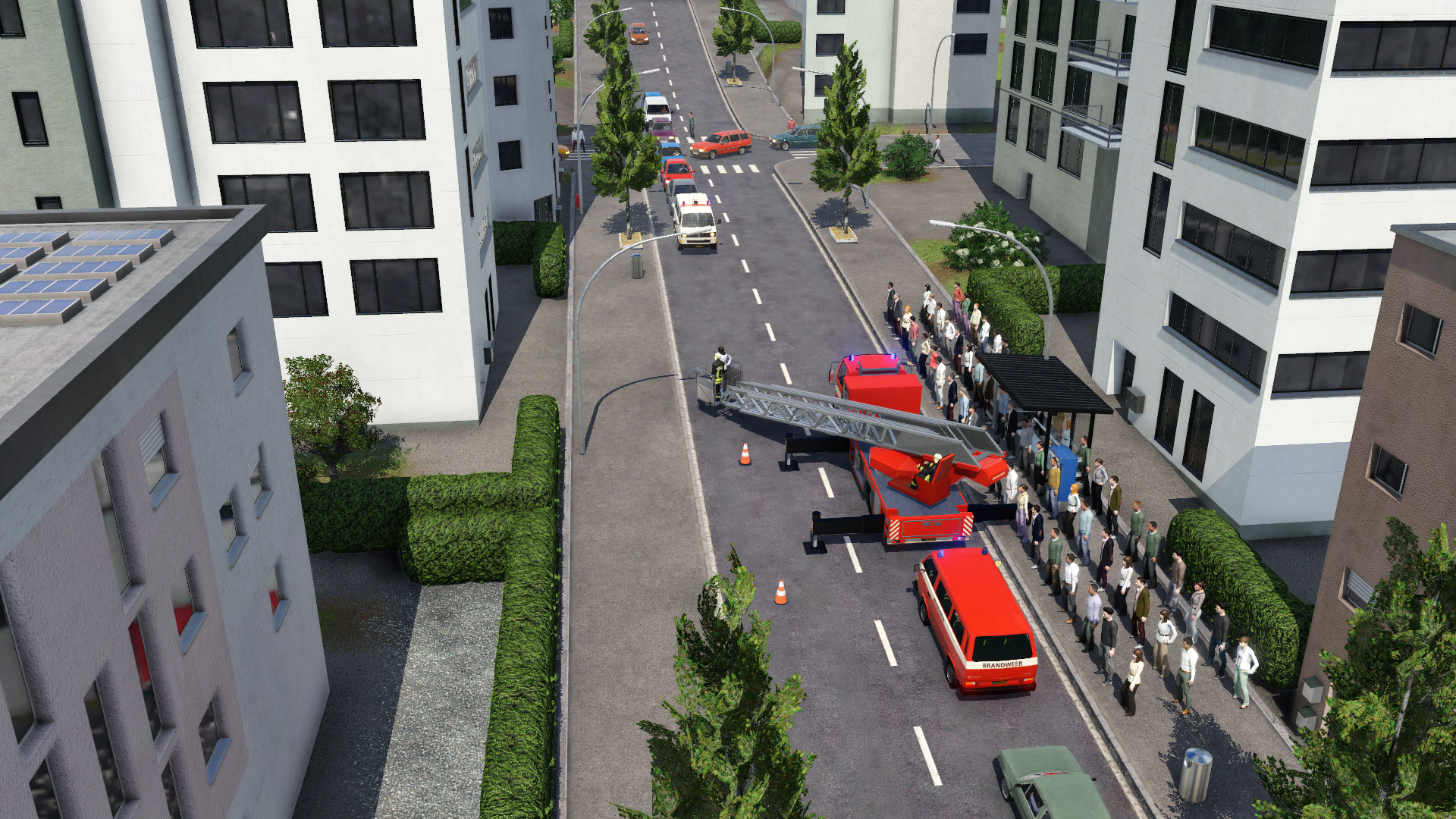 Drive animation for ladder wagen: Image 14 almost down