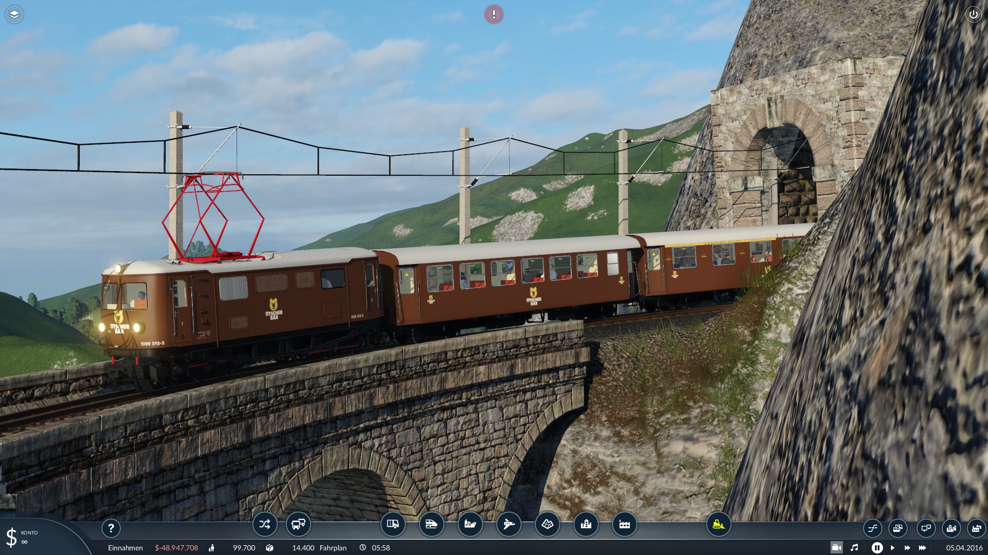 Der Ötscherbär nach dem Gösingtunnel