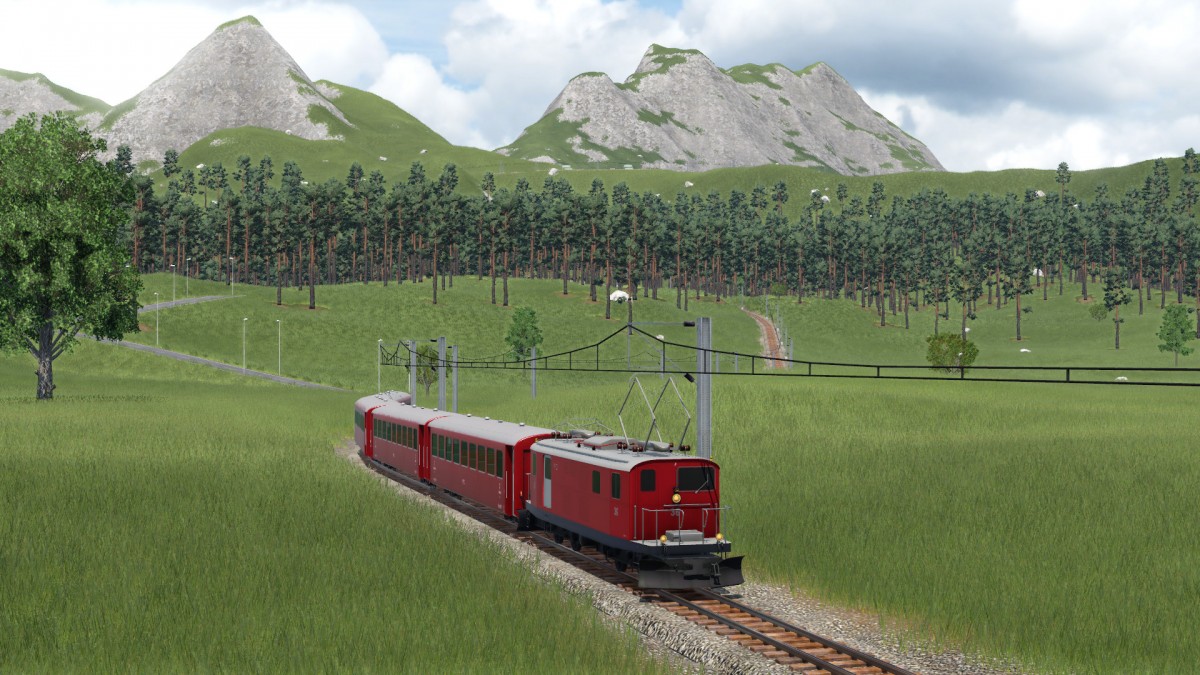 Zahnrad-Zug der FO (Furka-Oberalp-Bahn)