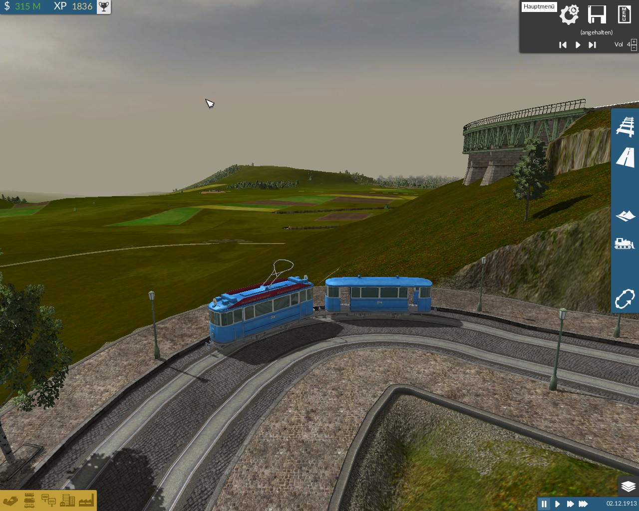 Tram mit Aussicht