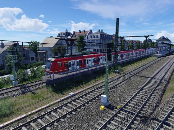 "provisorischer" Bahnsteig im Bahnhof Colmnitz