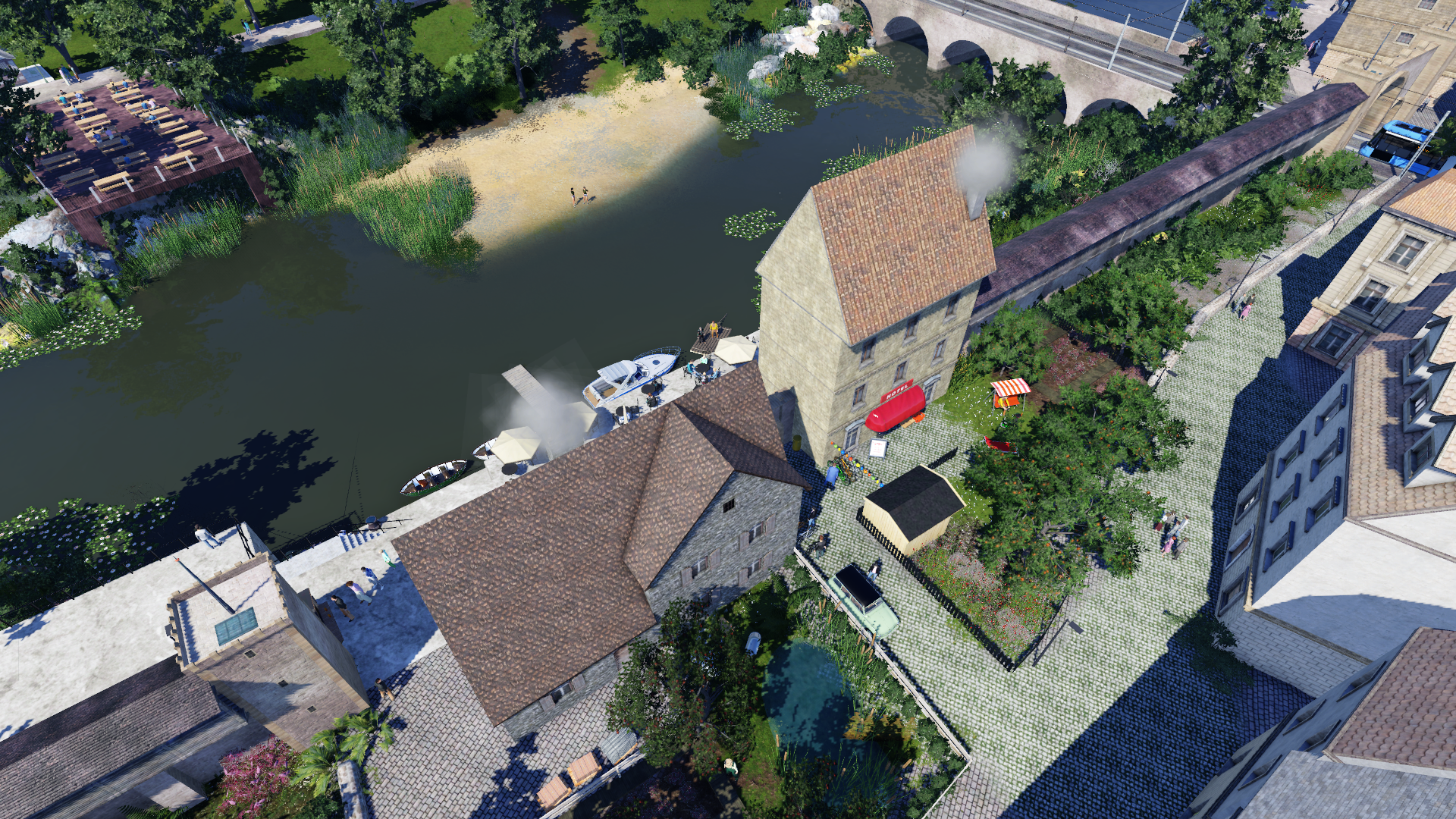 Ein kleines Hotel am Kanal