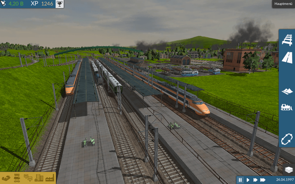 1997 TGV unter Dampf