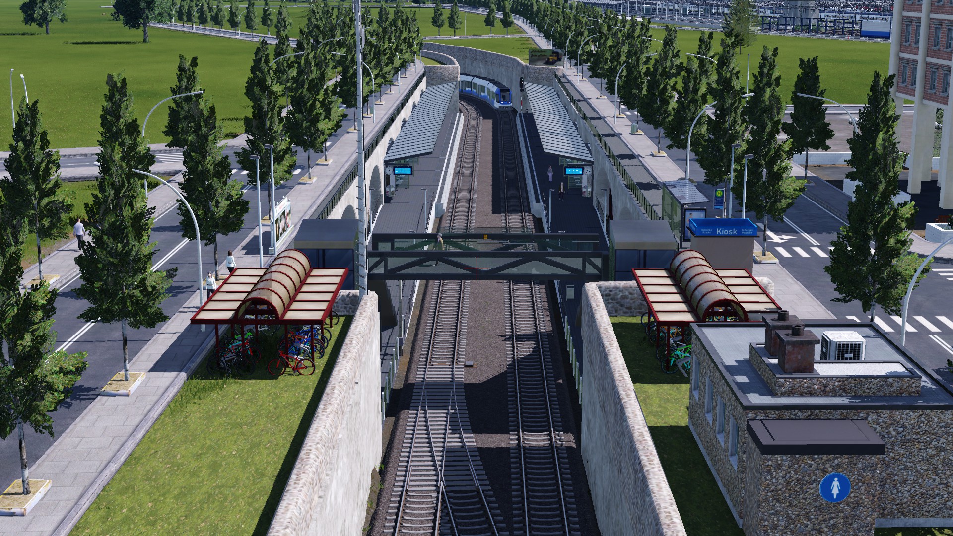 WIP - Die Stadtbahn verschwindet unter der Erde.