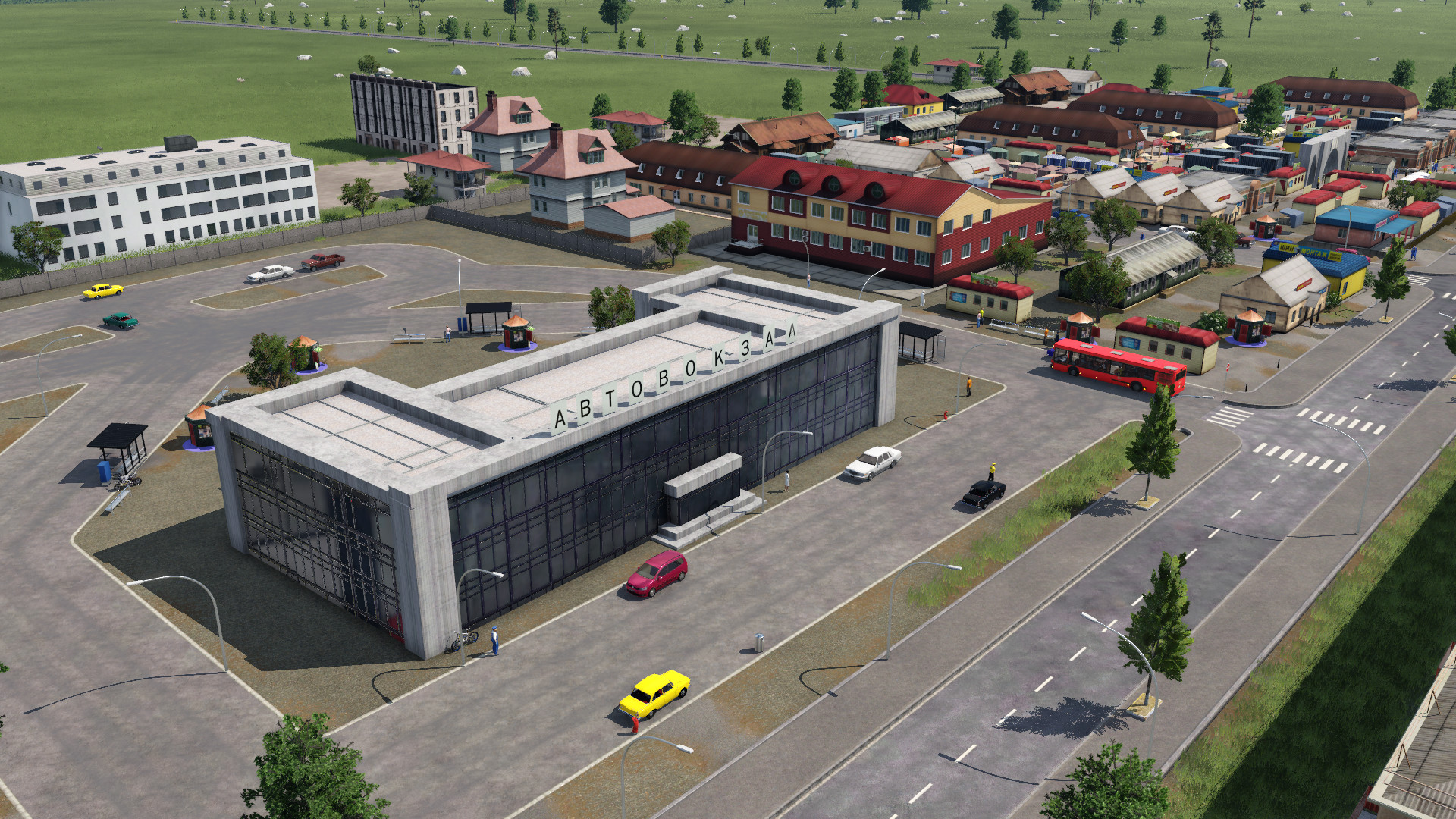 Busbahnhof und Marktplatz "Rynok", Ukraine