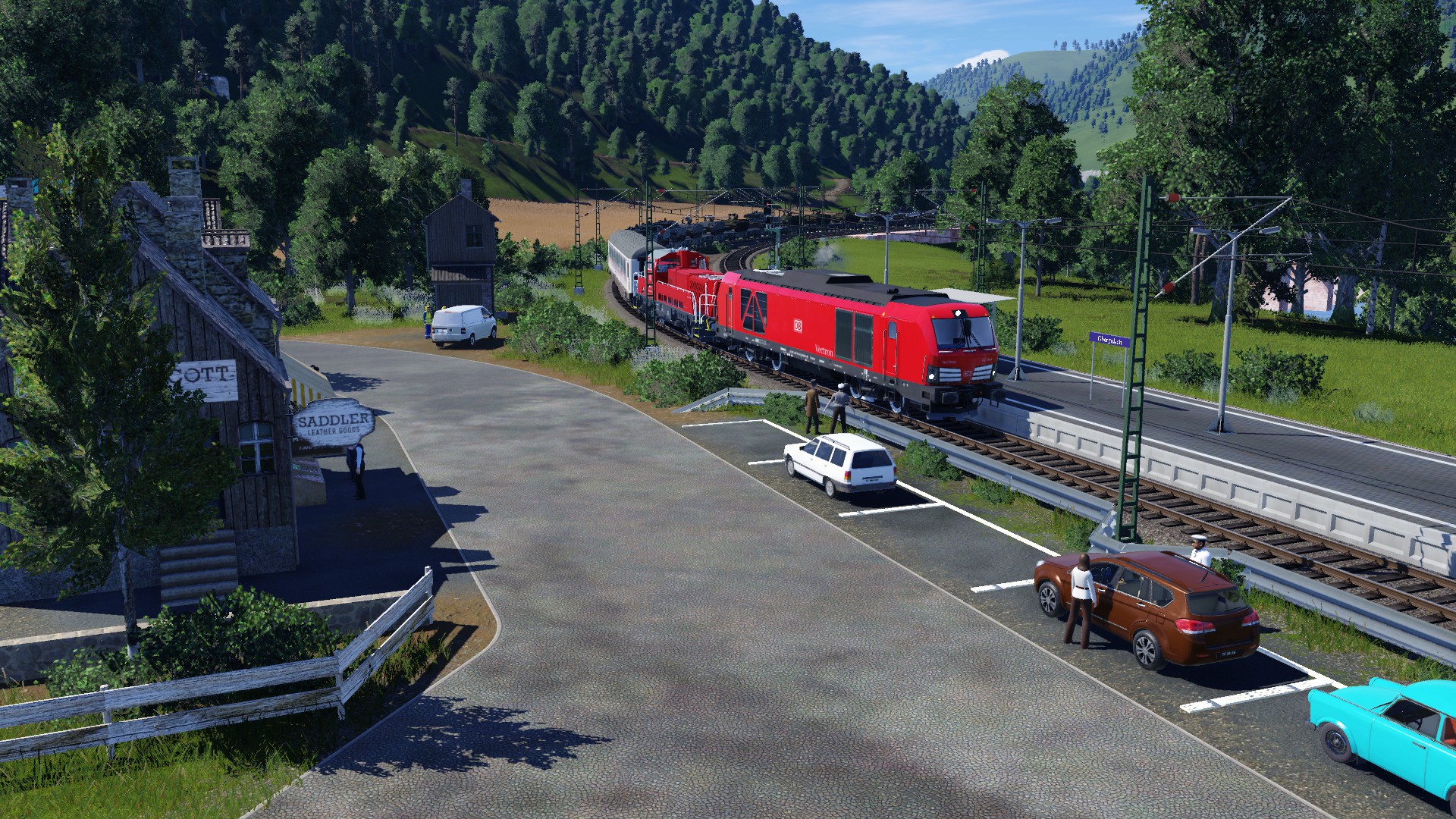 Militärfahrzeugtransport auf der Schiene