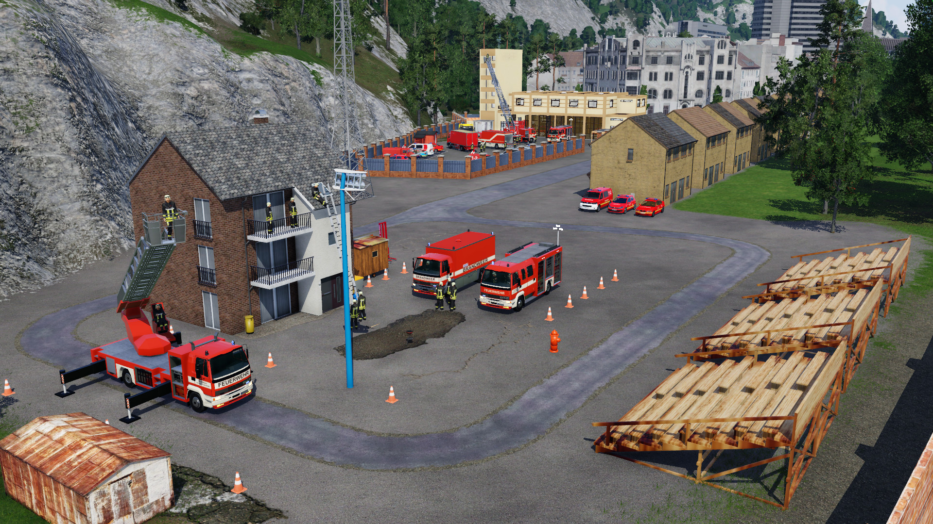 Neues Feuerwehr Trainings Gelände