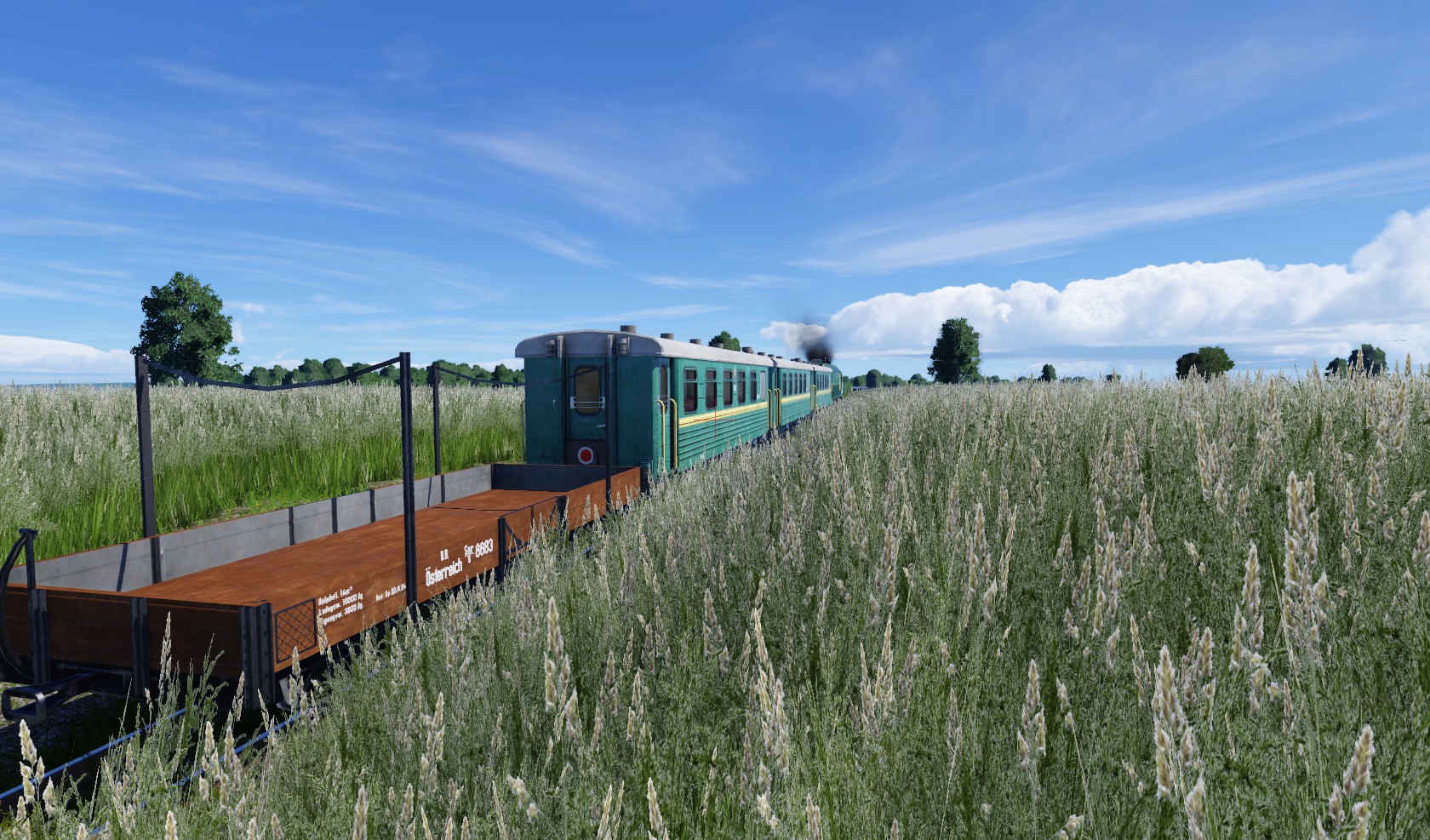 Eine ältere Schmalspurbahn