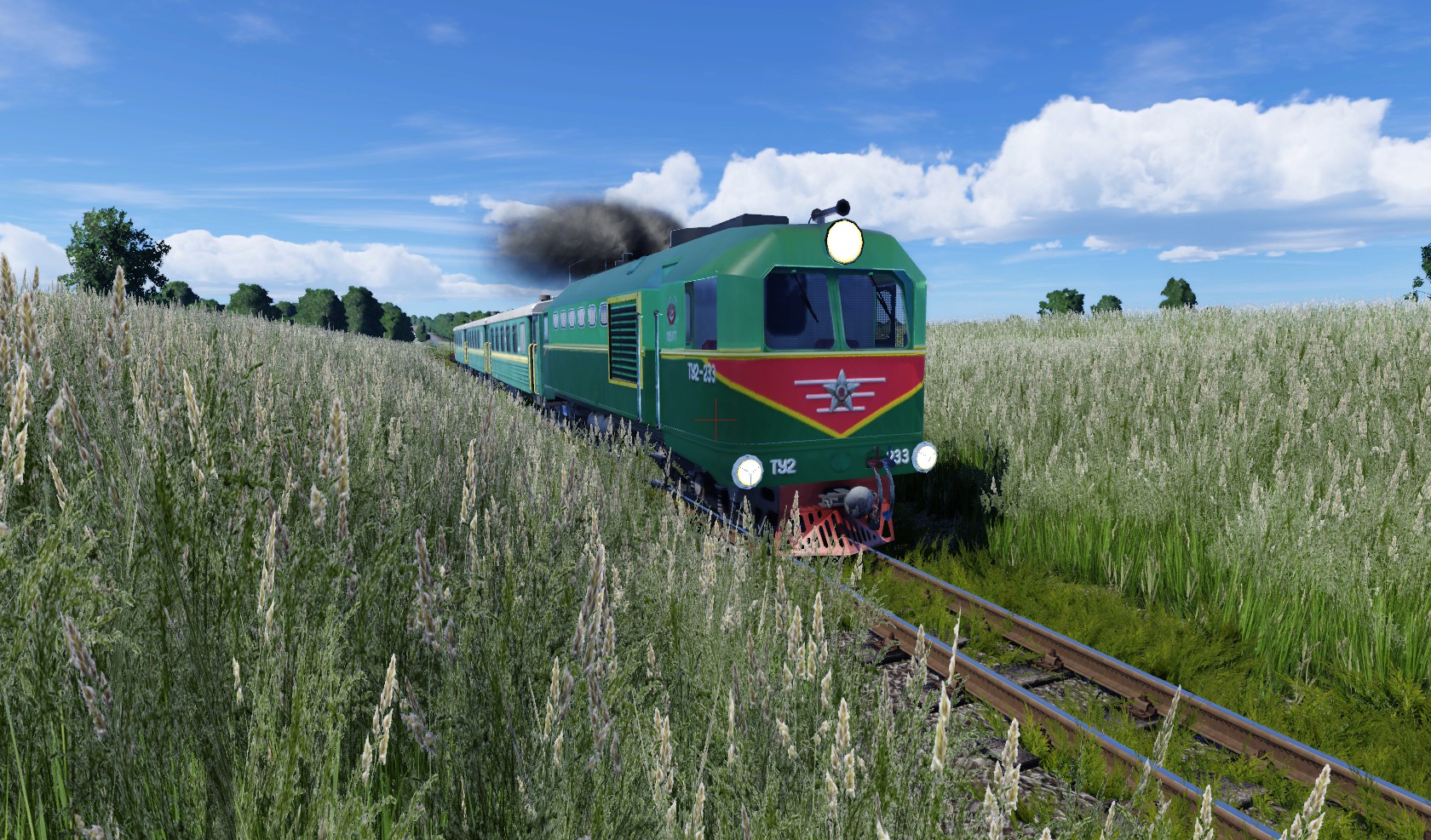 Eine ältere Schmalspurbahn