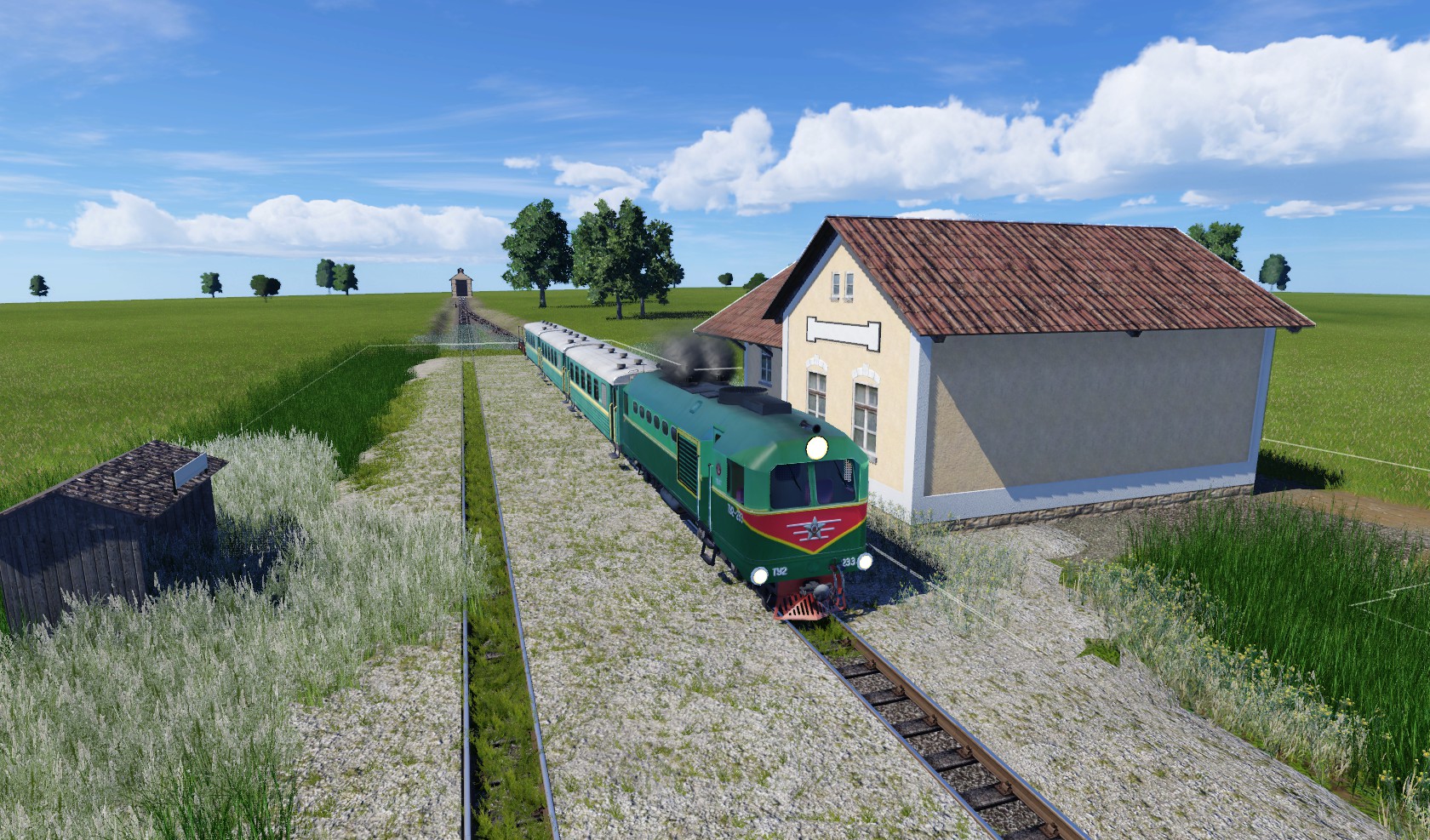 Eine ältere Schmalspurbahn