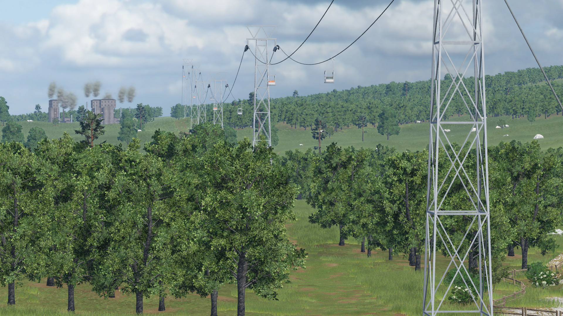 Materialseilbahn