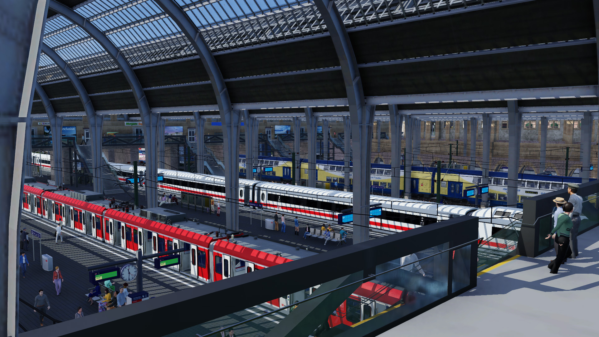 Haupthalle des Dammburger Hauptbahnhofs