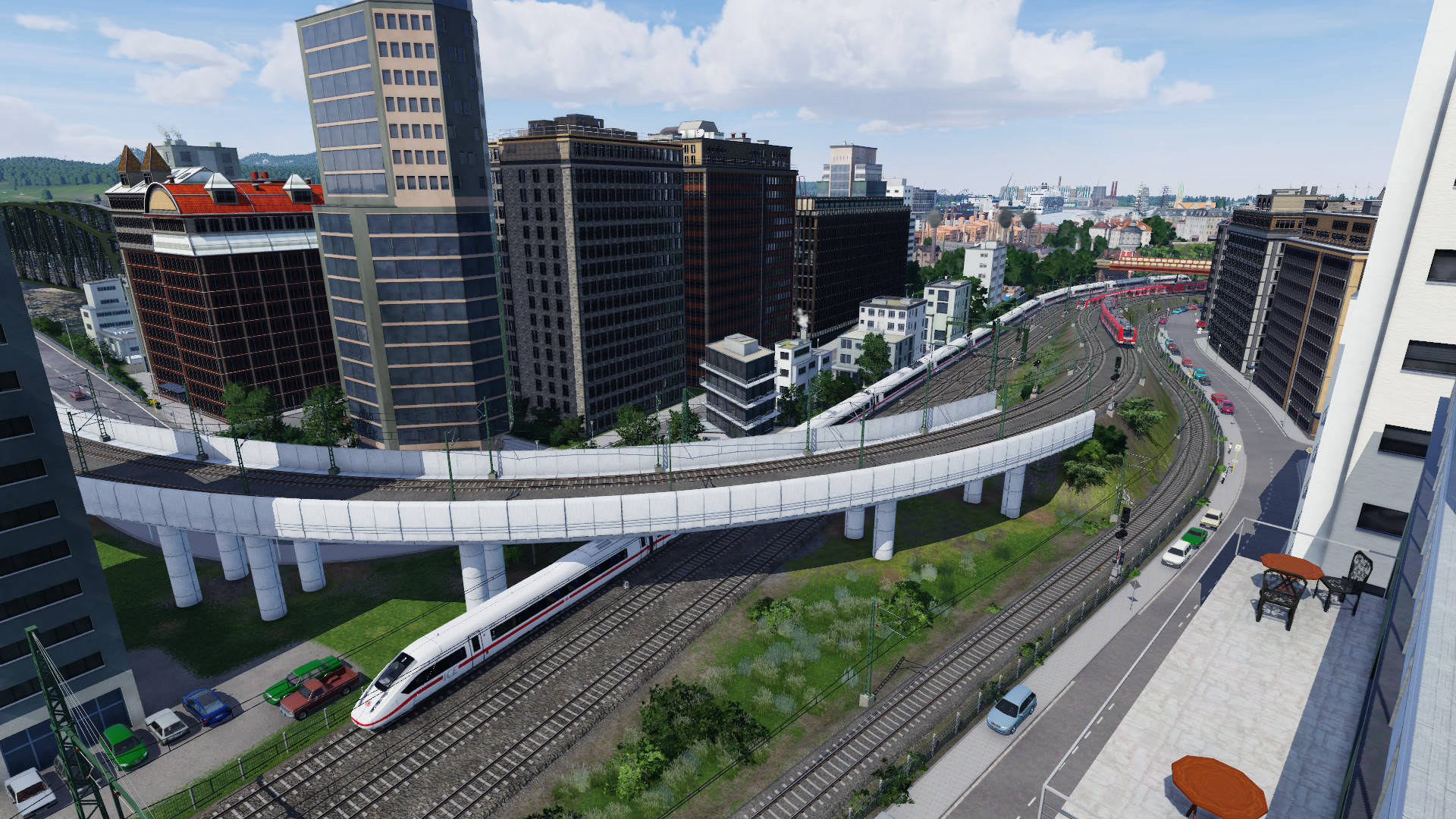 Ausfädelung der S-Bahn südöstlich des Dammburger Hauptbahnhofs