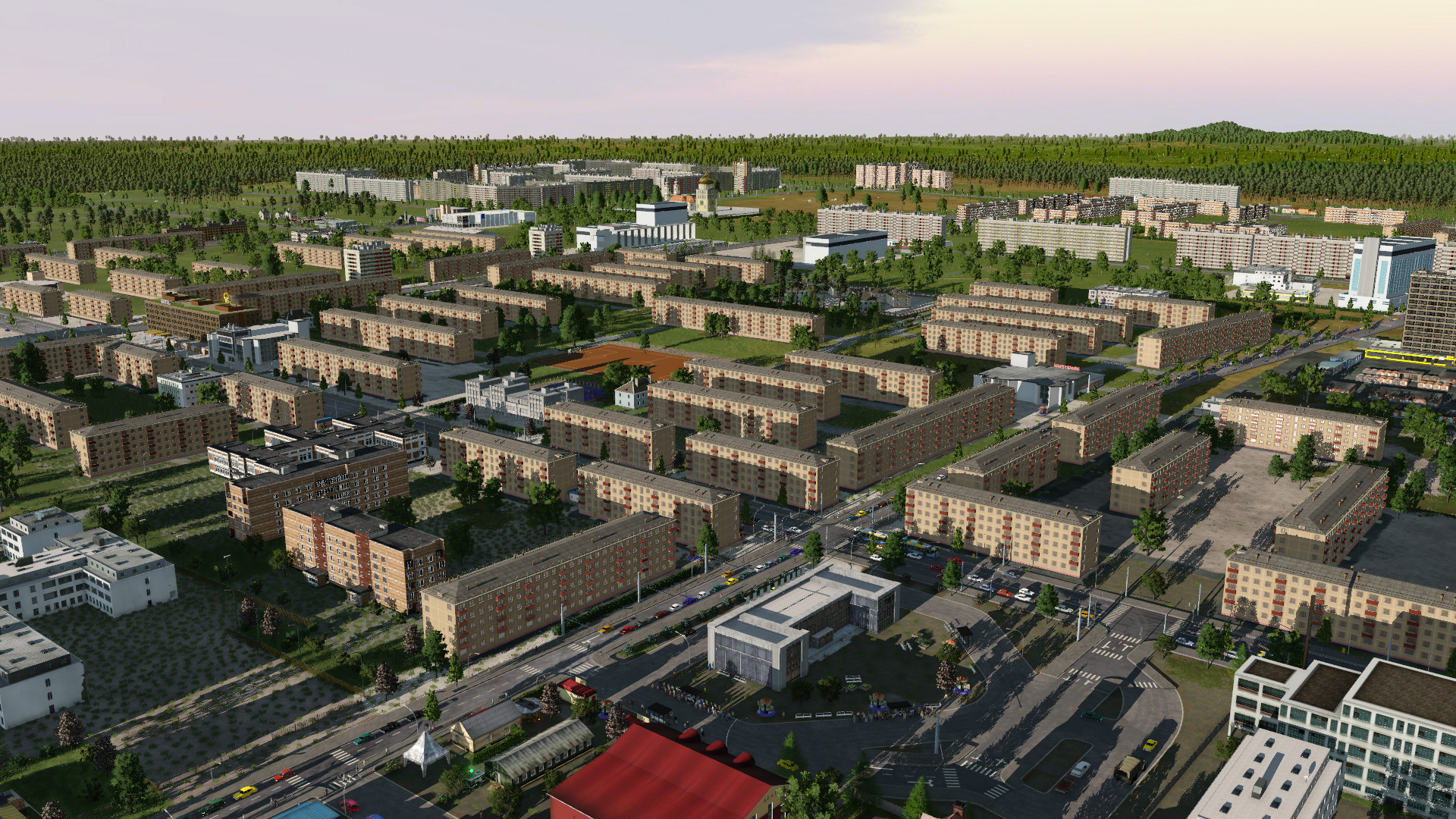 Stadt in Donbass Region