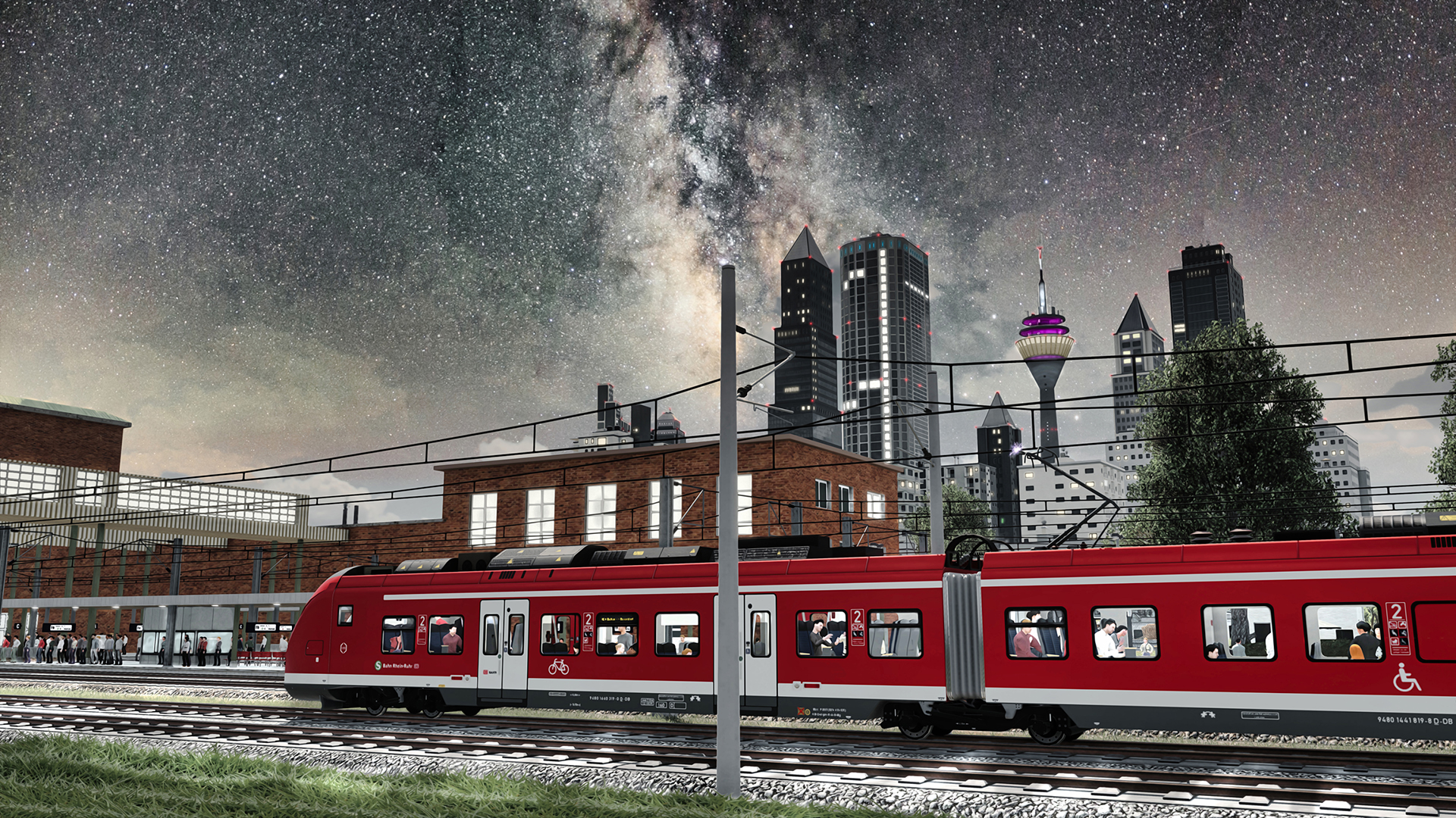 Man wird ja wohl noch träumen dürfen - "Düsseldorf" bei Nacht