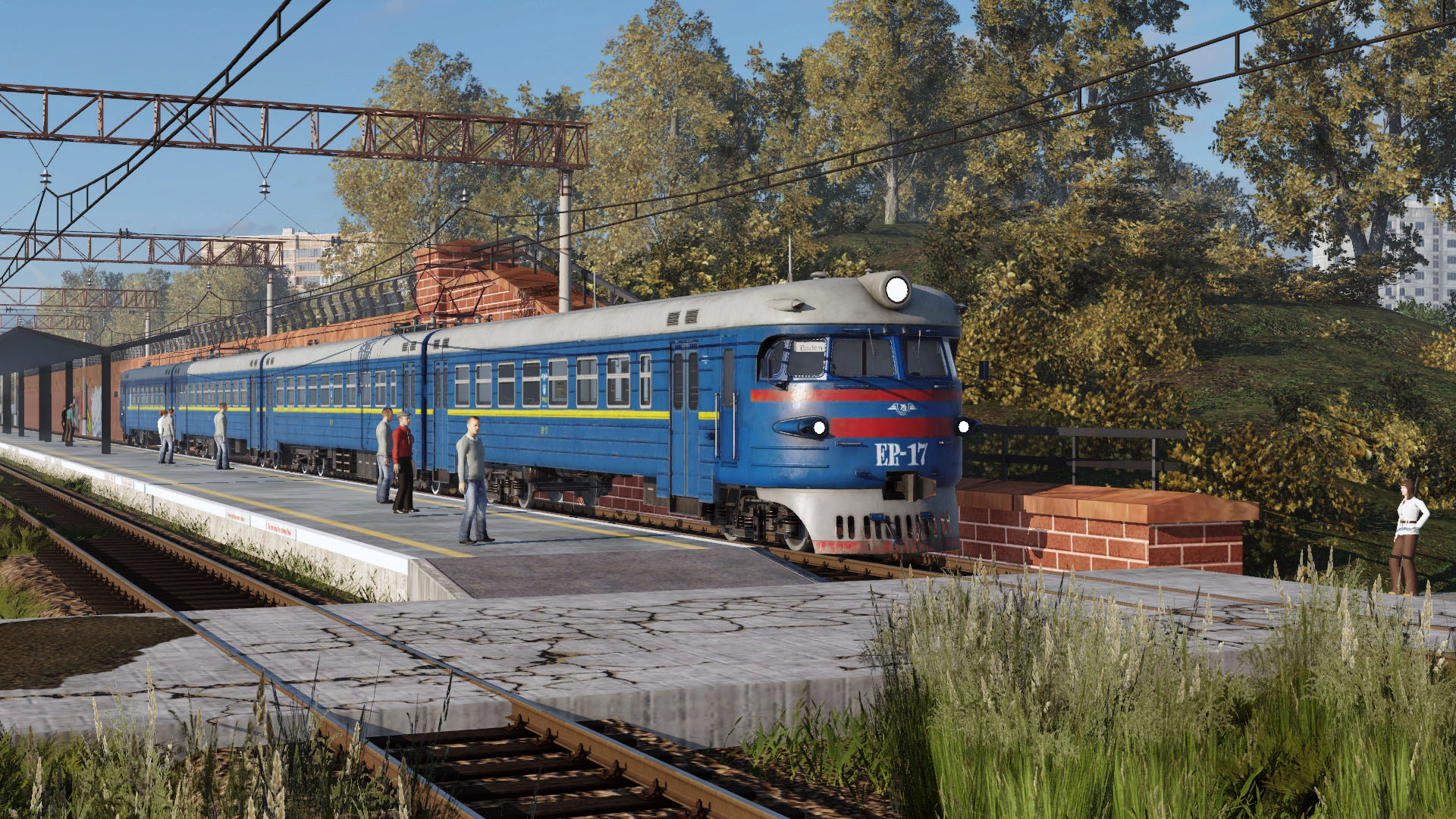 Suburban train in Ukraine