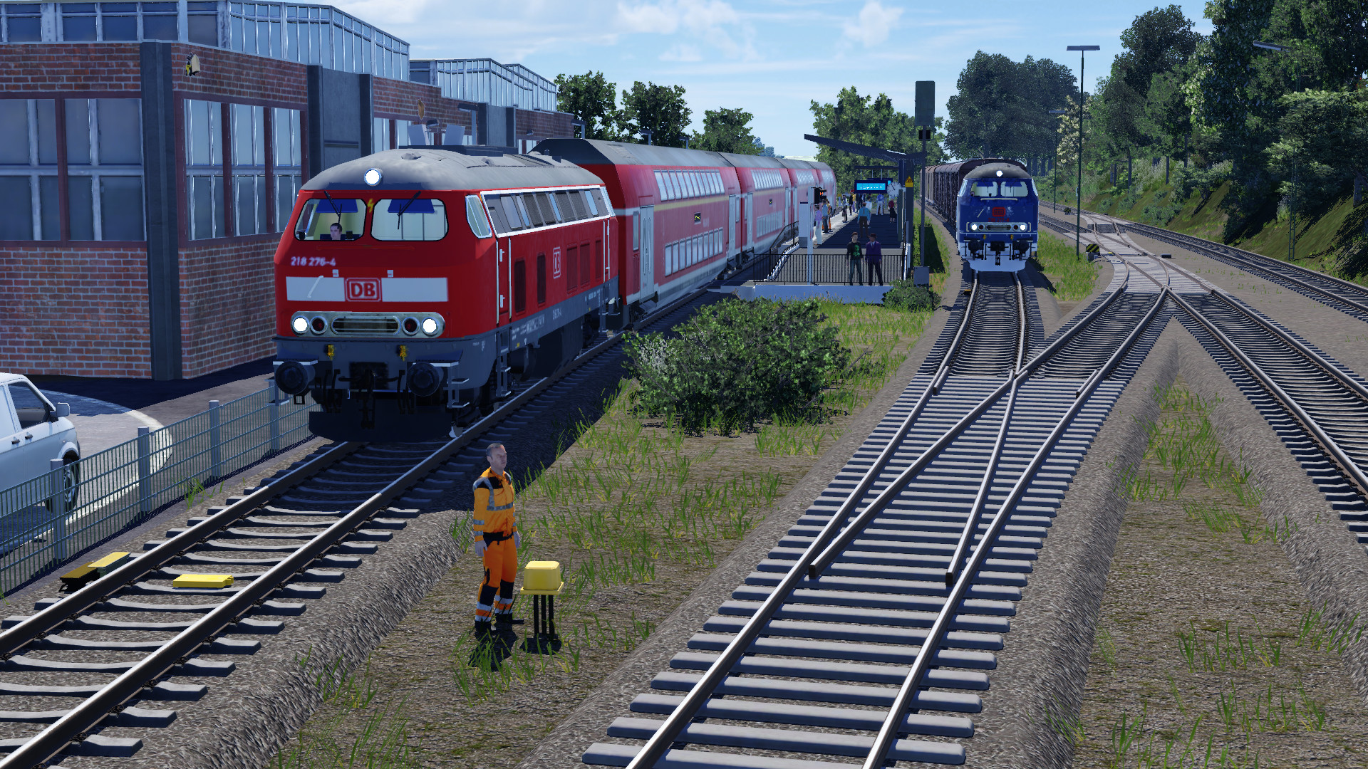 Br 218 Nostalgie am Bahnhof Malente