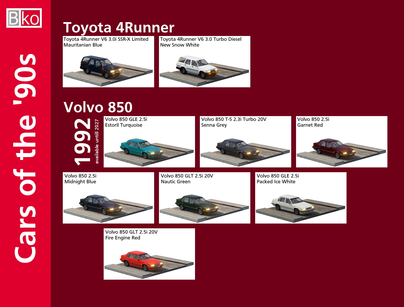 Cars of the 90's