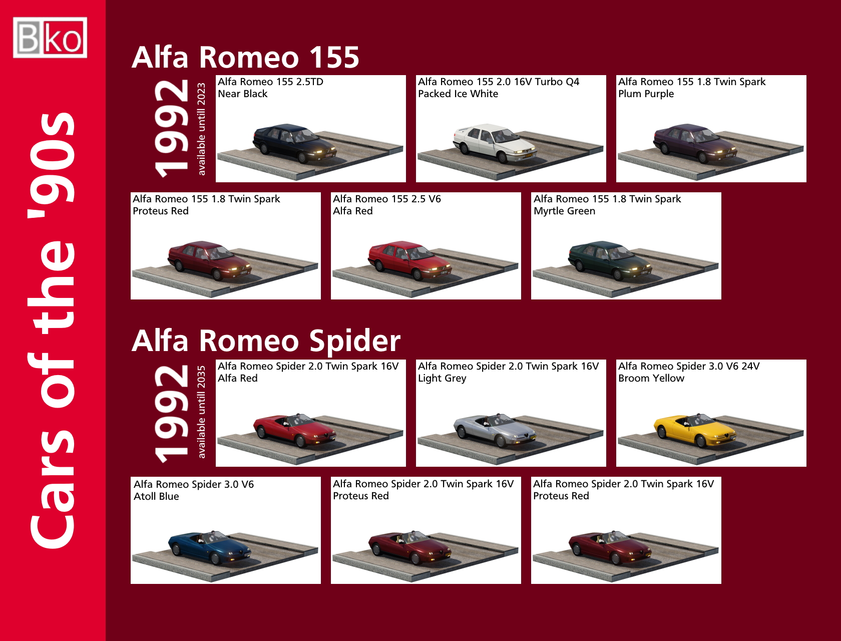 Cars of the 90's
