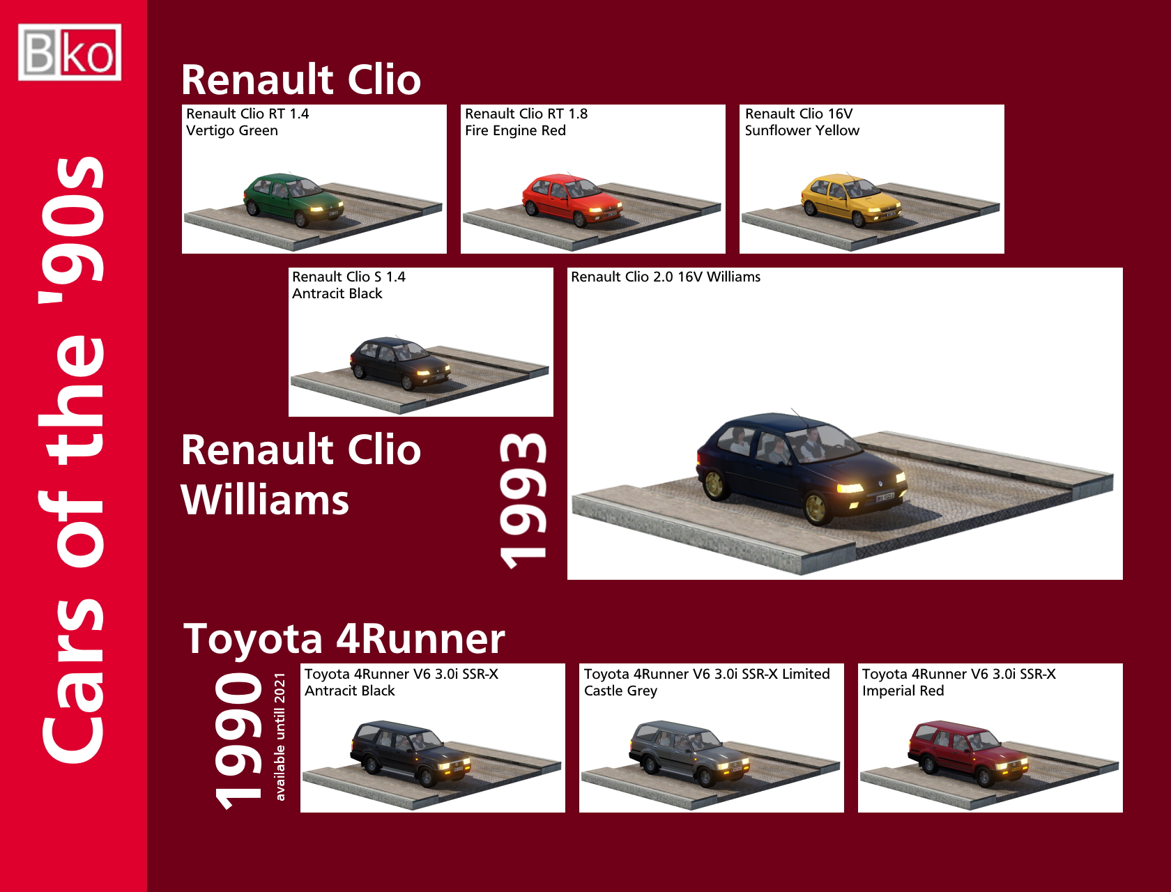 Cars of the 90's