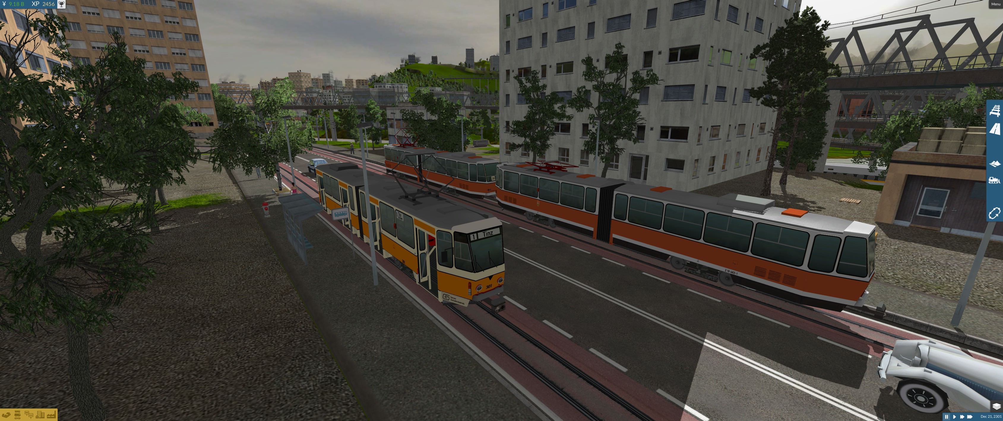 Trams in Megacity 1