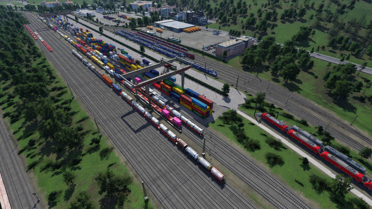 Umschlagbahnhof für den intermodalen Verkehr