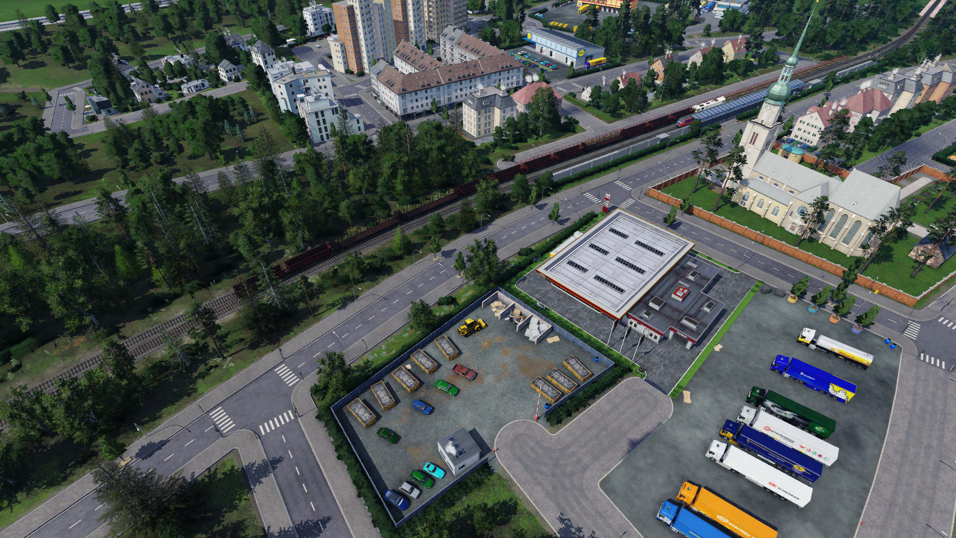 Viel Verkehr auf der Nebenbahn