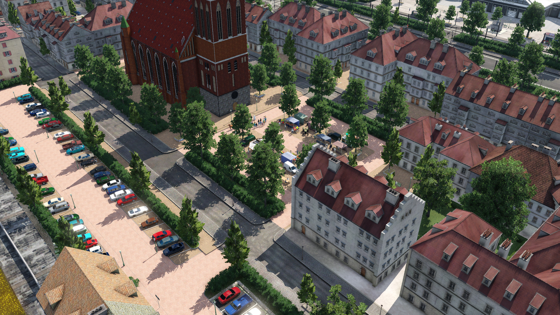 Kleines Marktreiben mit Hochzeit