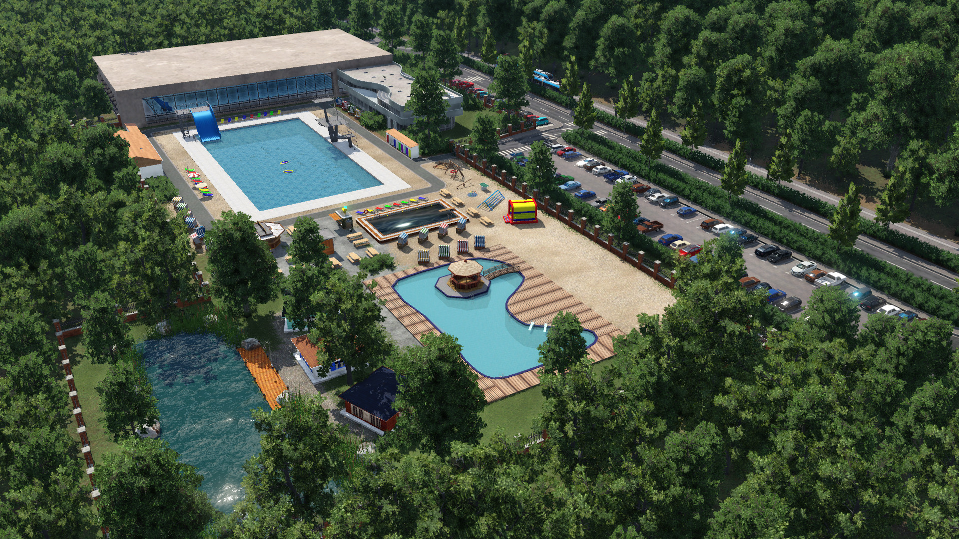 Das Freibad wartet auf Besucher