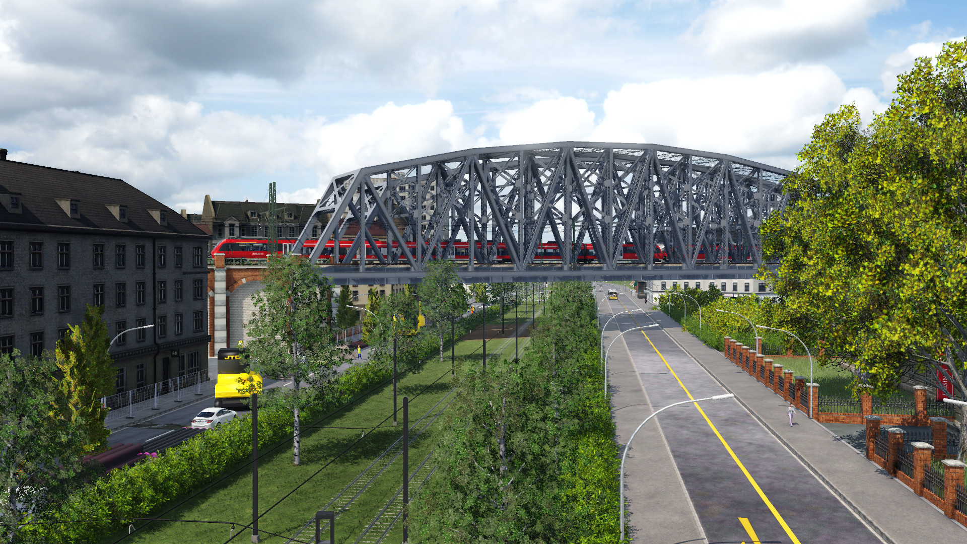 Die Straßenbaustelle