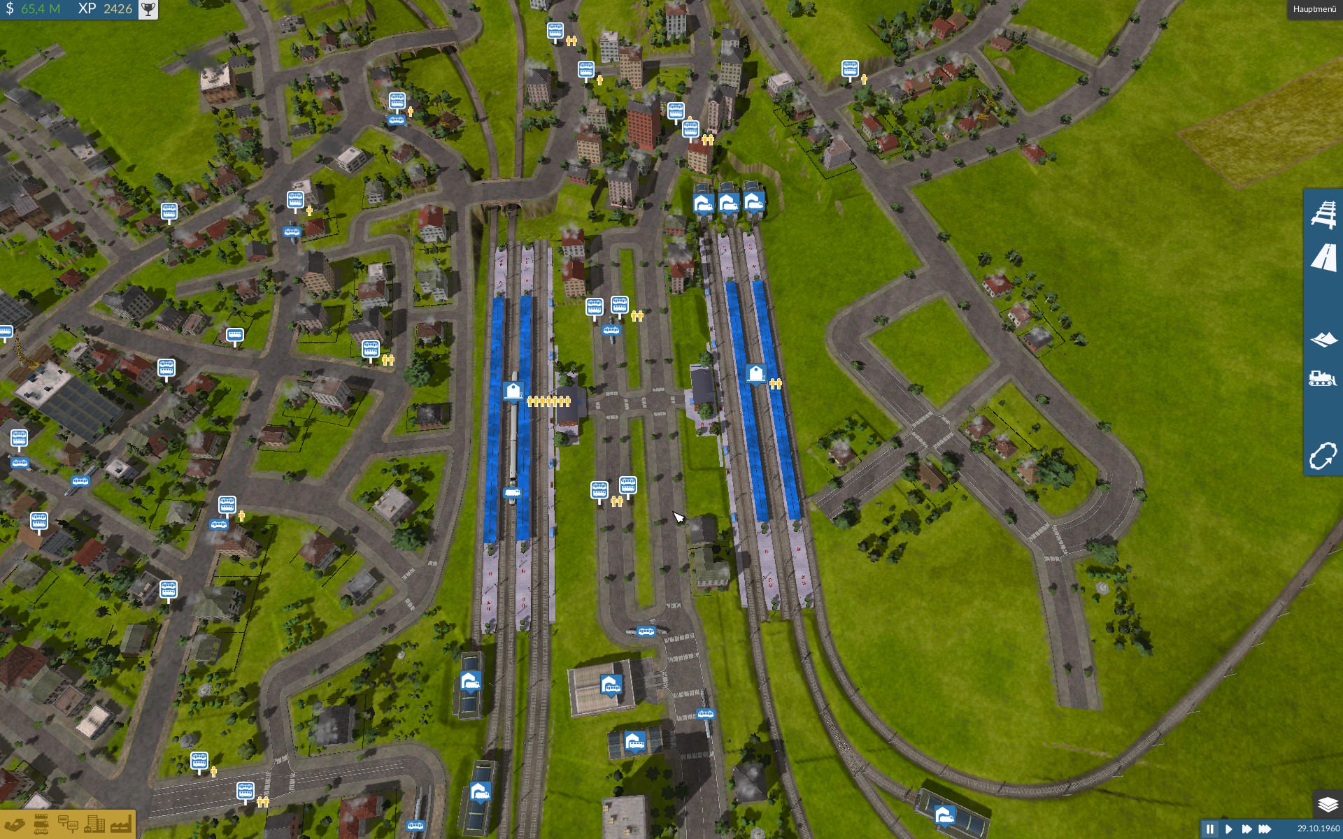 Beispiel: Bahnhöfe gegenüber