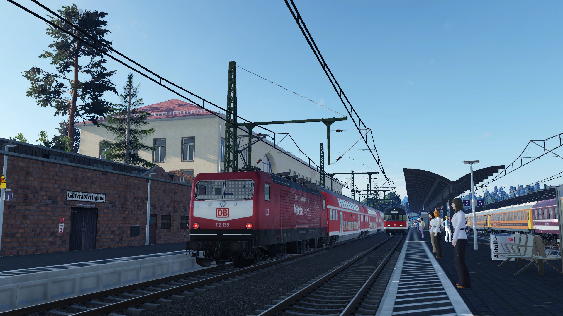 Viel Verkehr im Durchgangsbahnhof