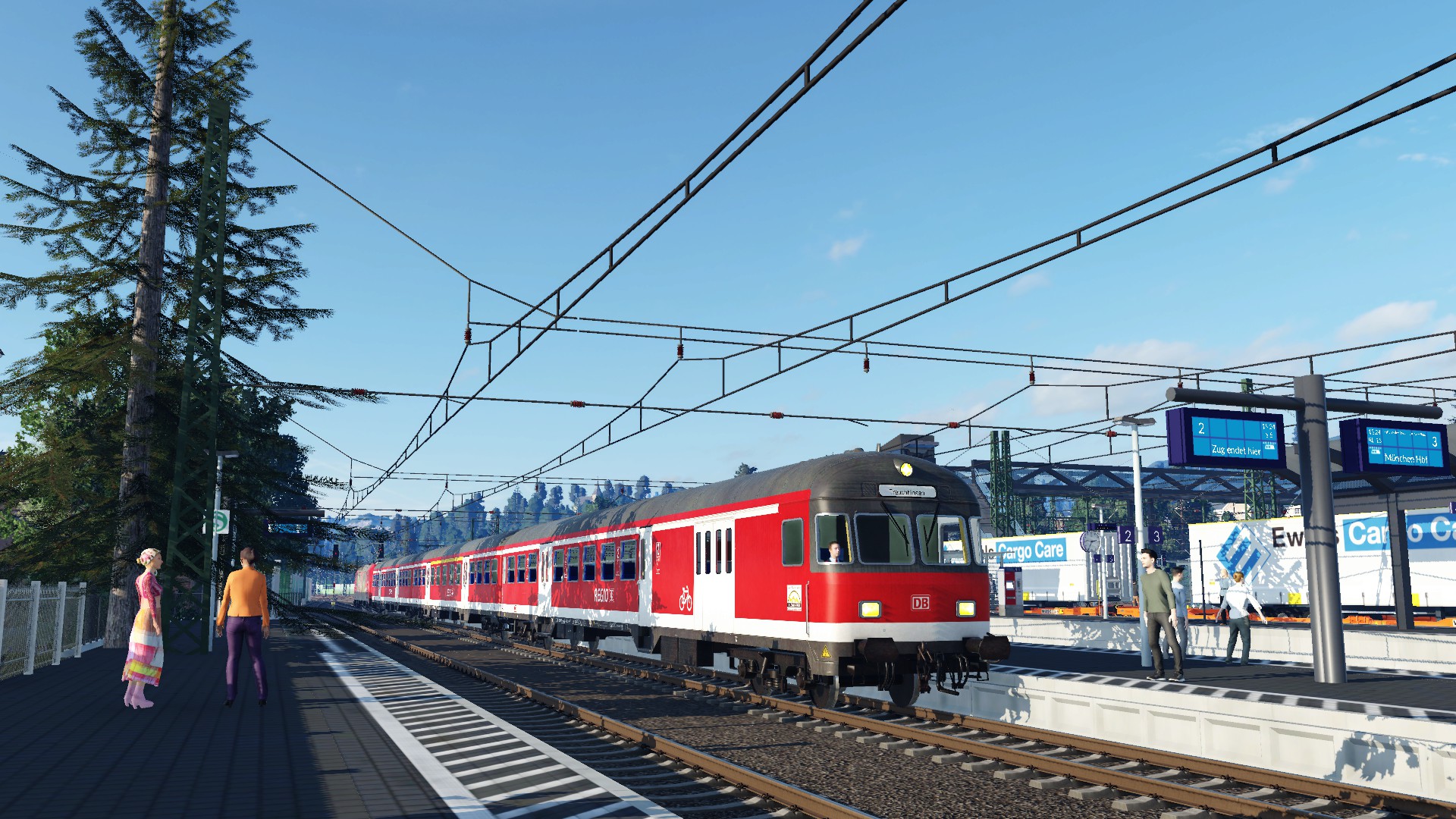 Viel Verkehr im Durchgangsbahnhof