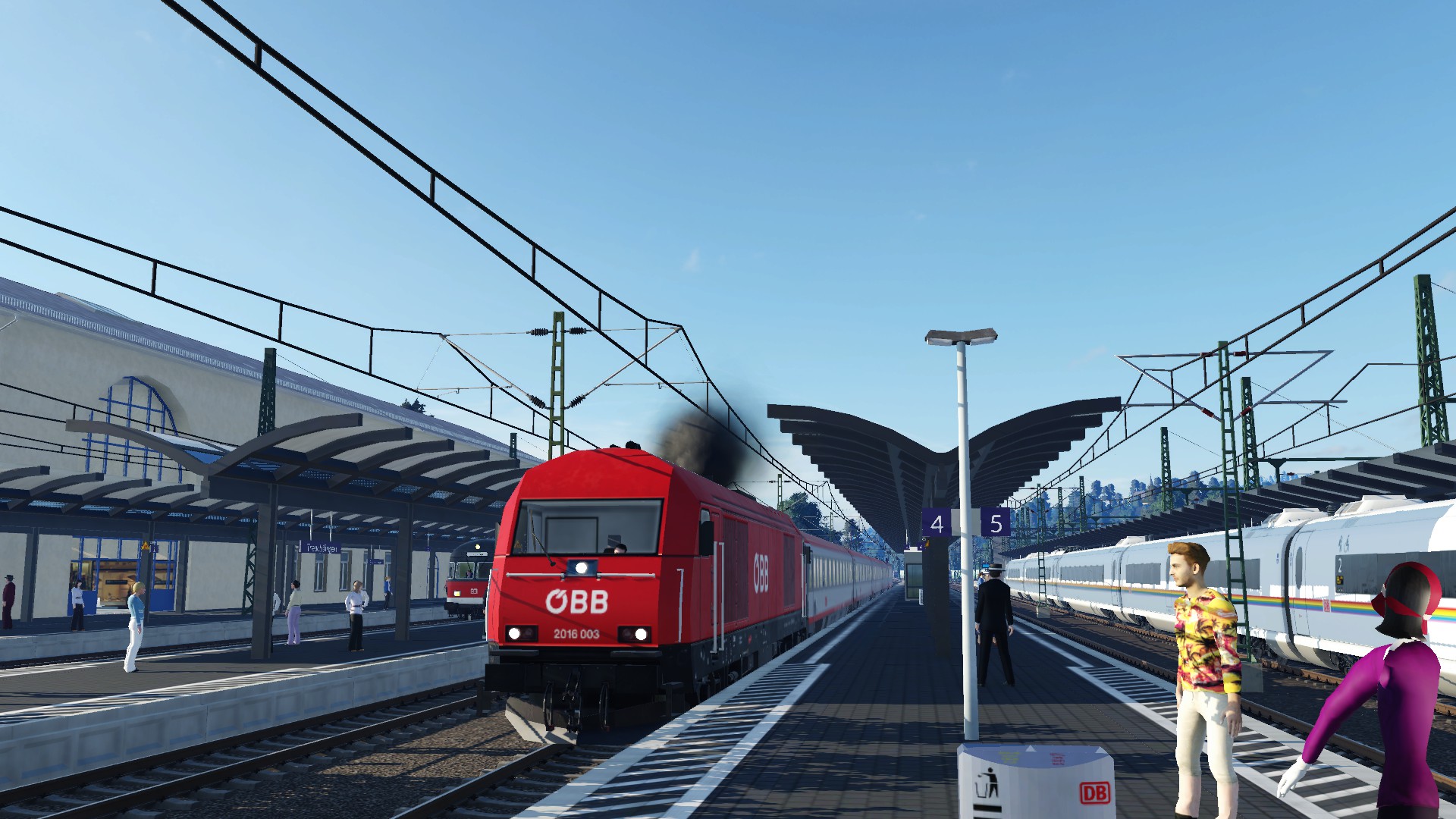 Viel Verkehr im Durchgangsbahnhof