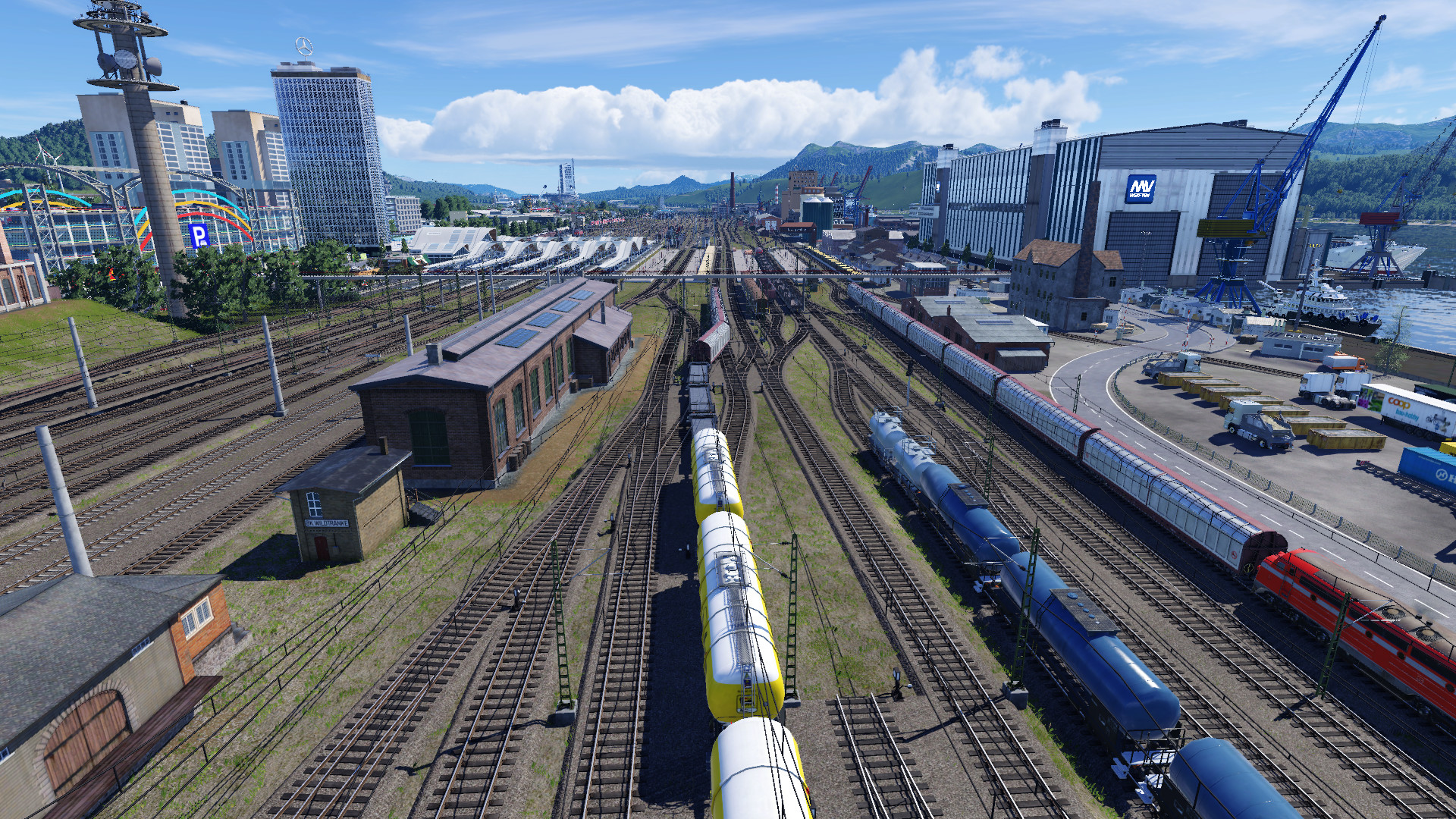Güterbahnhof und Werft