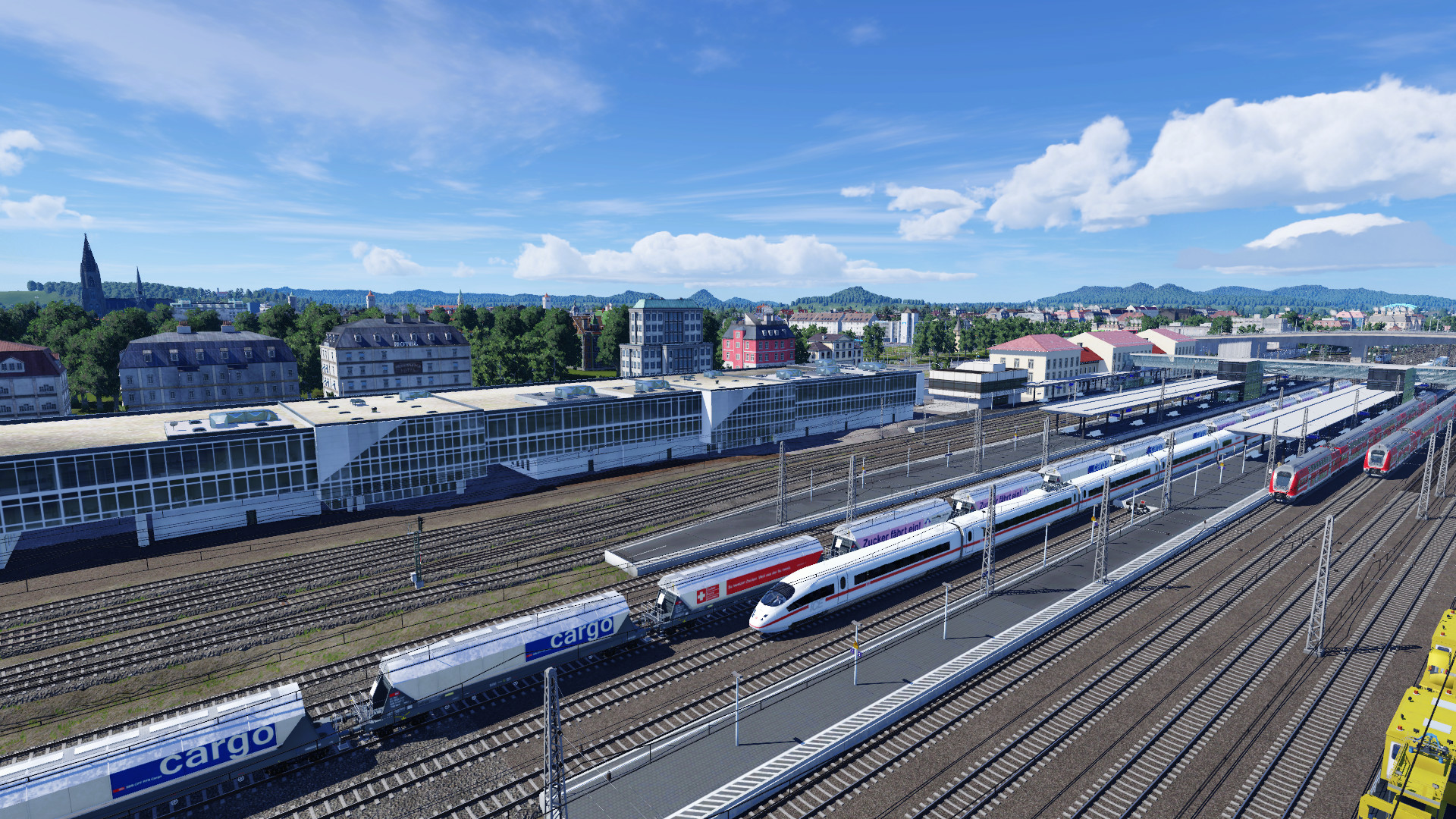 Hauptbahnhof Regensburg von oben