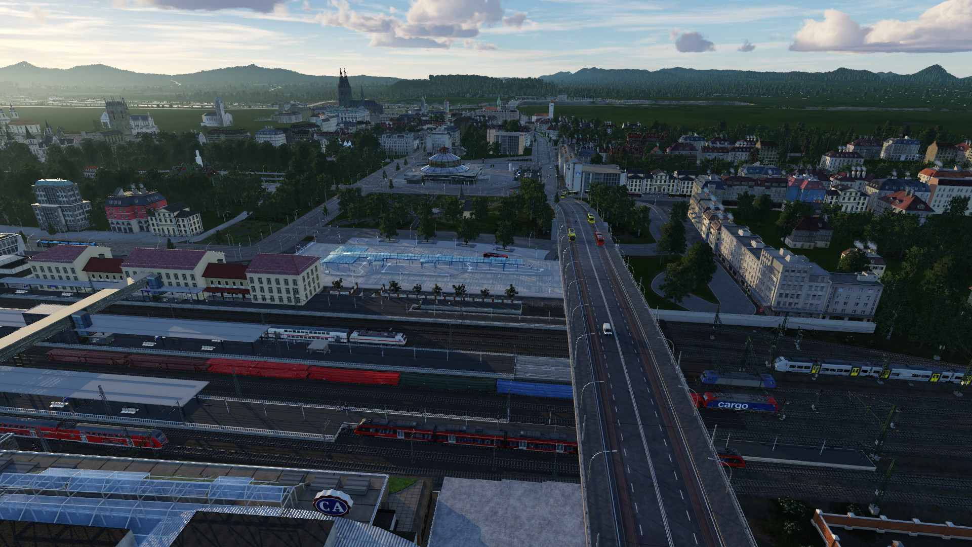 Regensburg Hauptbahnhof und Altstadt