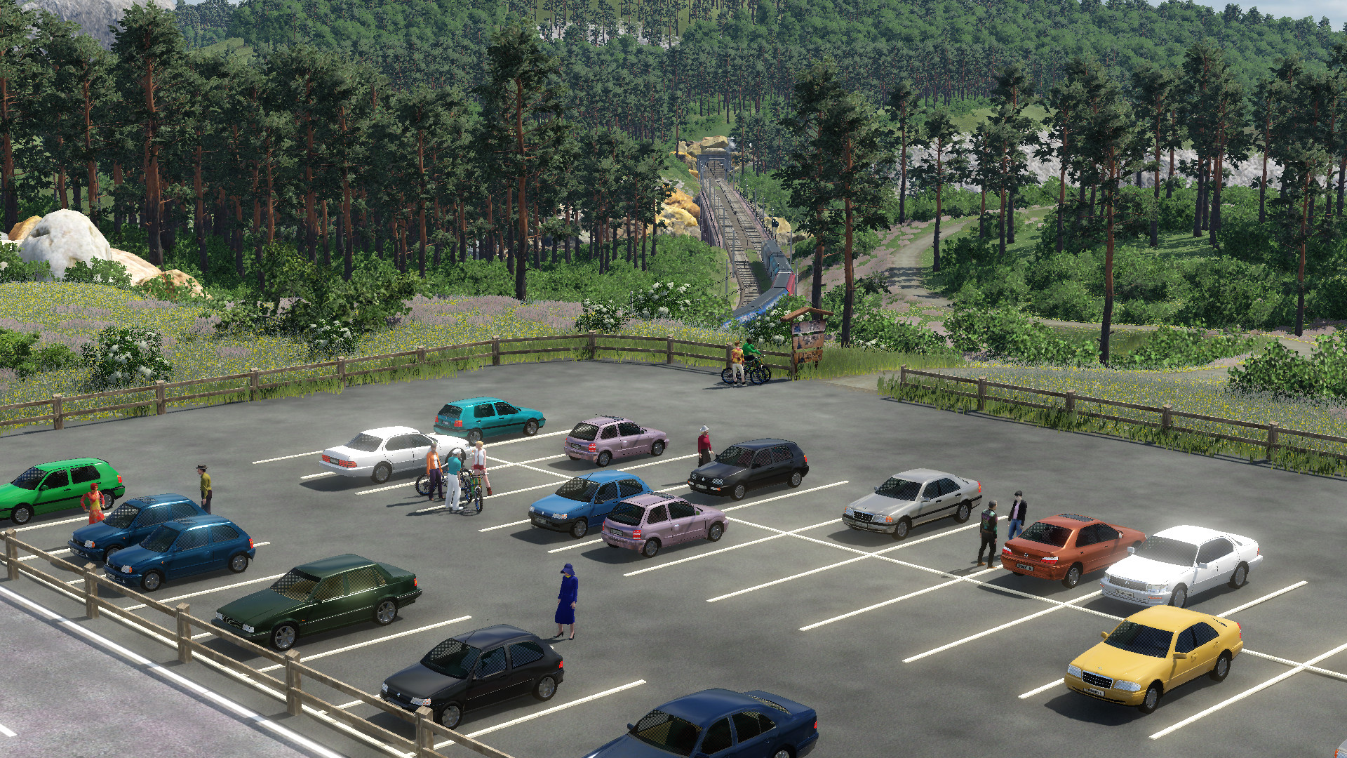 Ein Wanderparkplatz