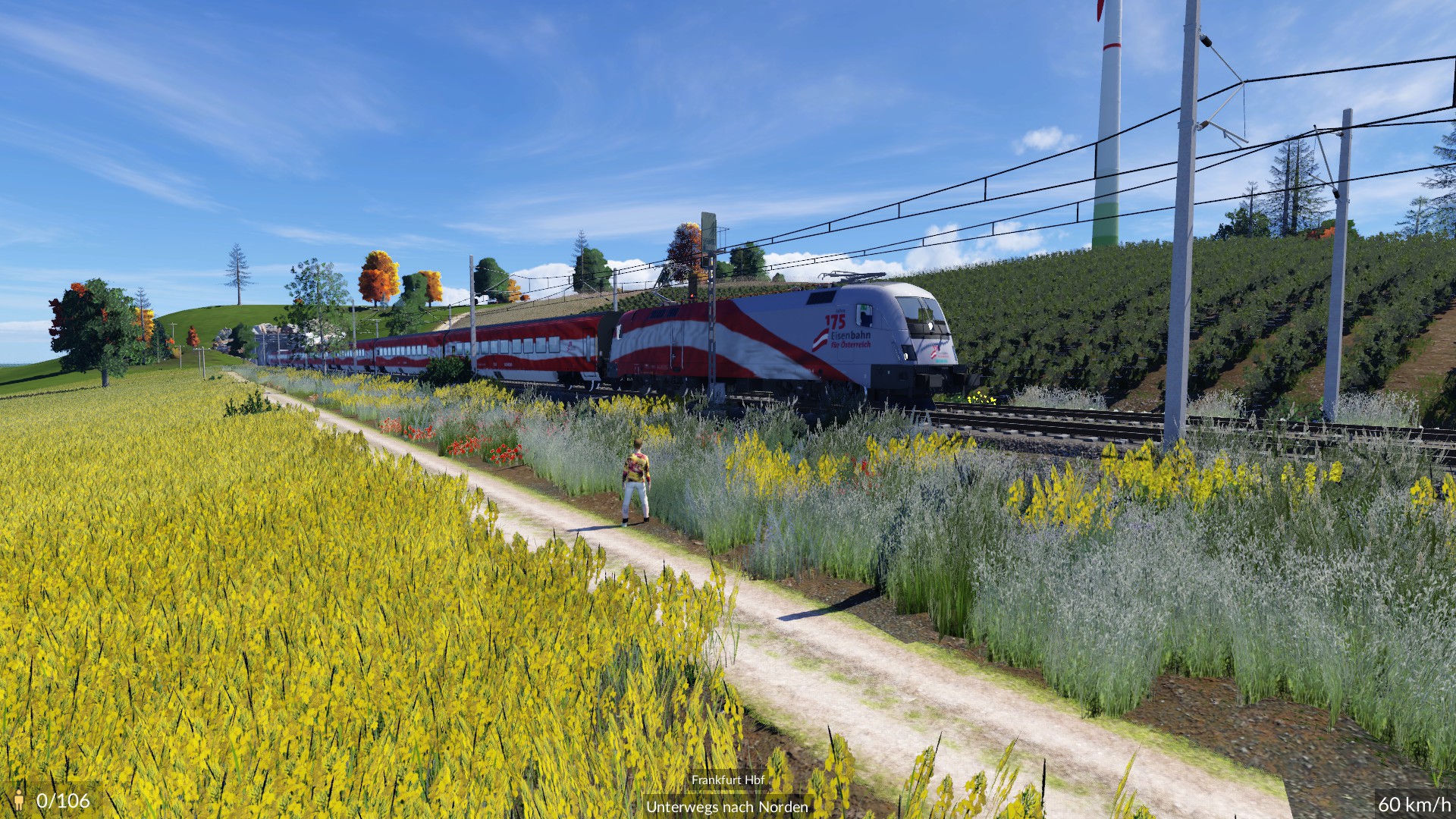 Werbe Railjet dreht seine Runden