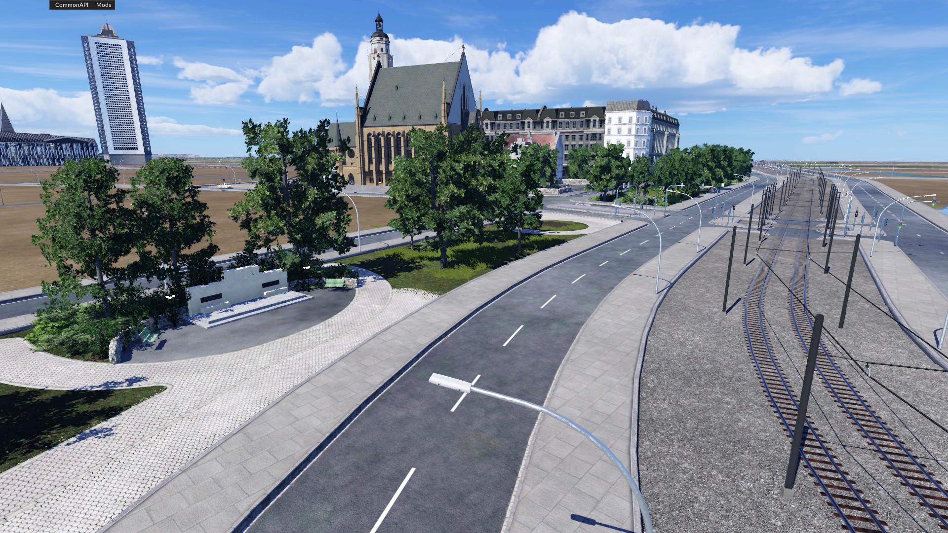 Thomas-Kirche und Umgebung