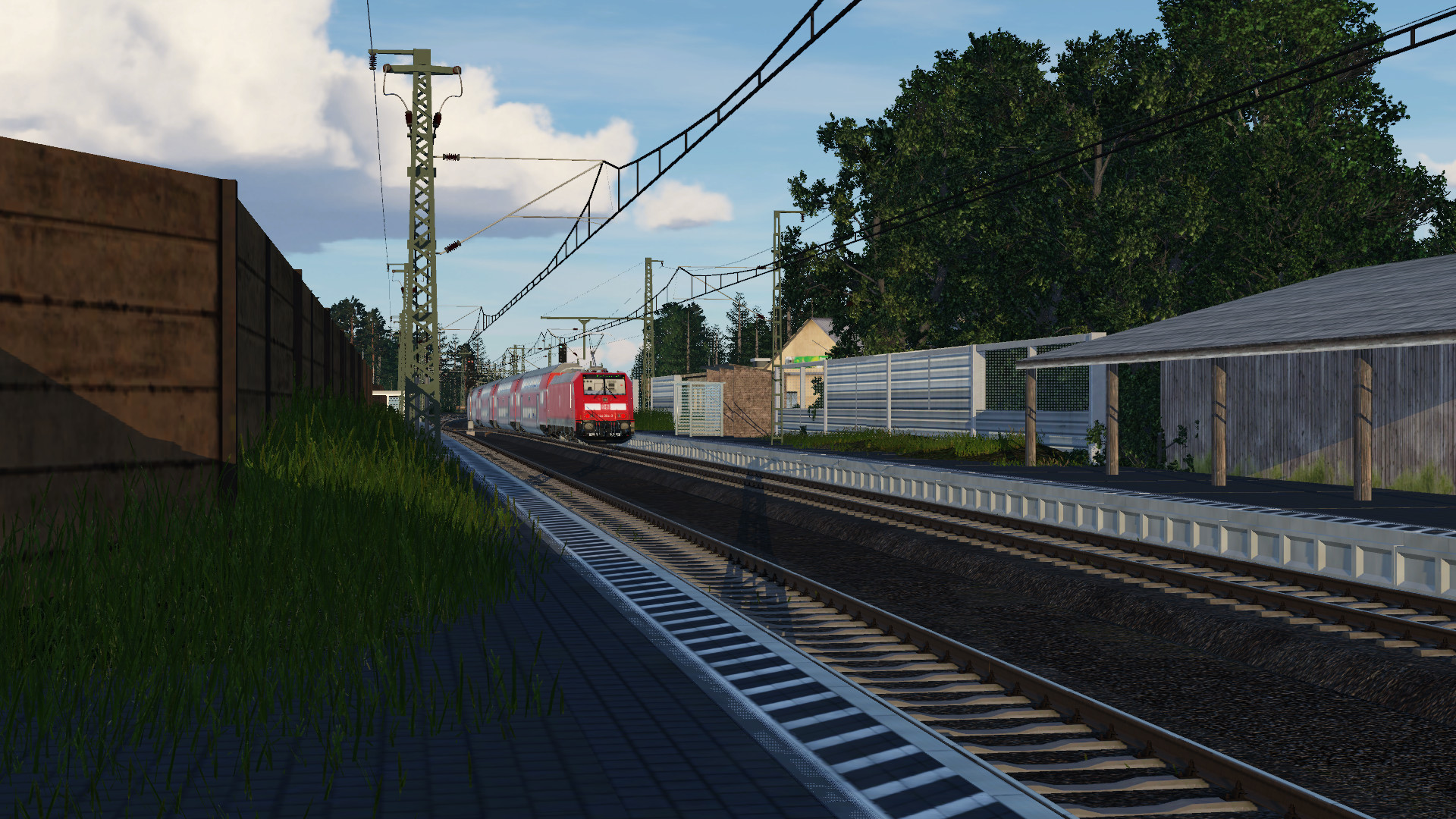 BR 146.2 fährt durch Regensburg-Prüfening