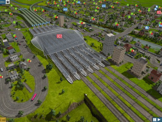 Der Neue Hauptbahnhof der Hauptstadt, plus Gleis 11 & 12 (noch nicht ans Netz angeschlossen), hier gut zu sehen wie Prächtig der neue HBF sich macht ;)