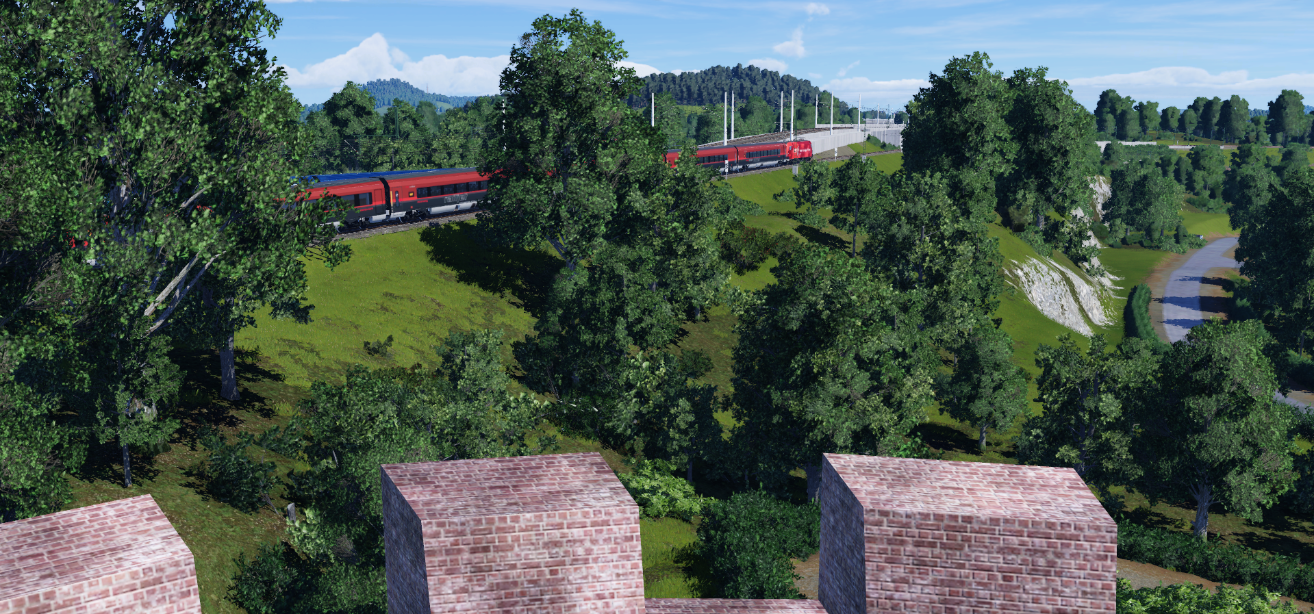 RailJet Passiert die Überwerfung