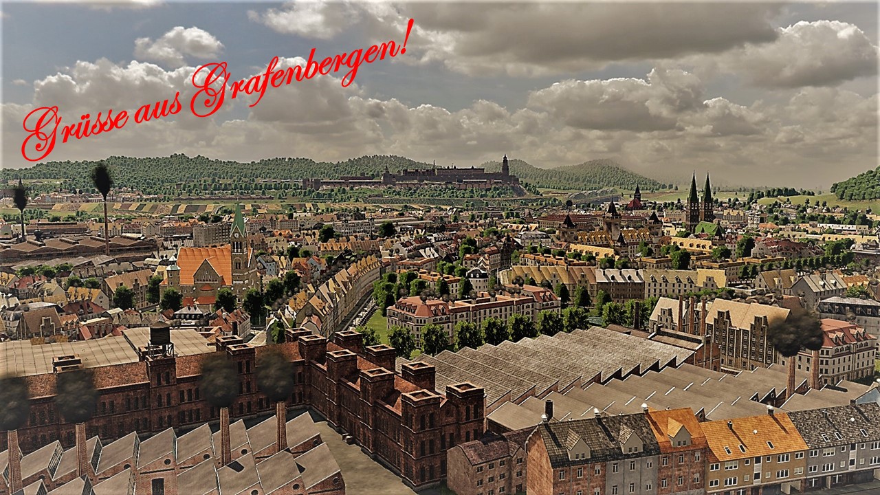Grüße aus Grafenbergen - Postkarten-Stil