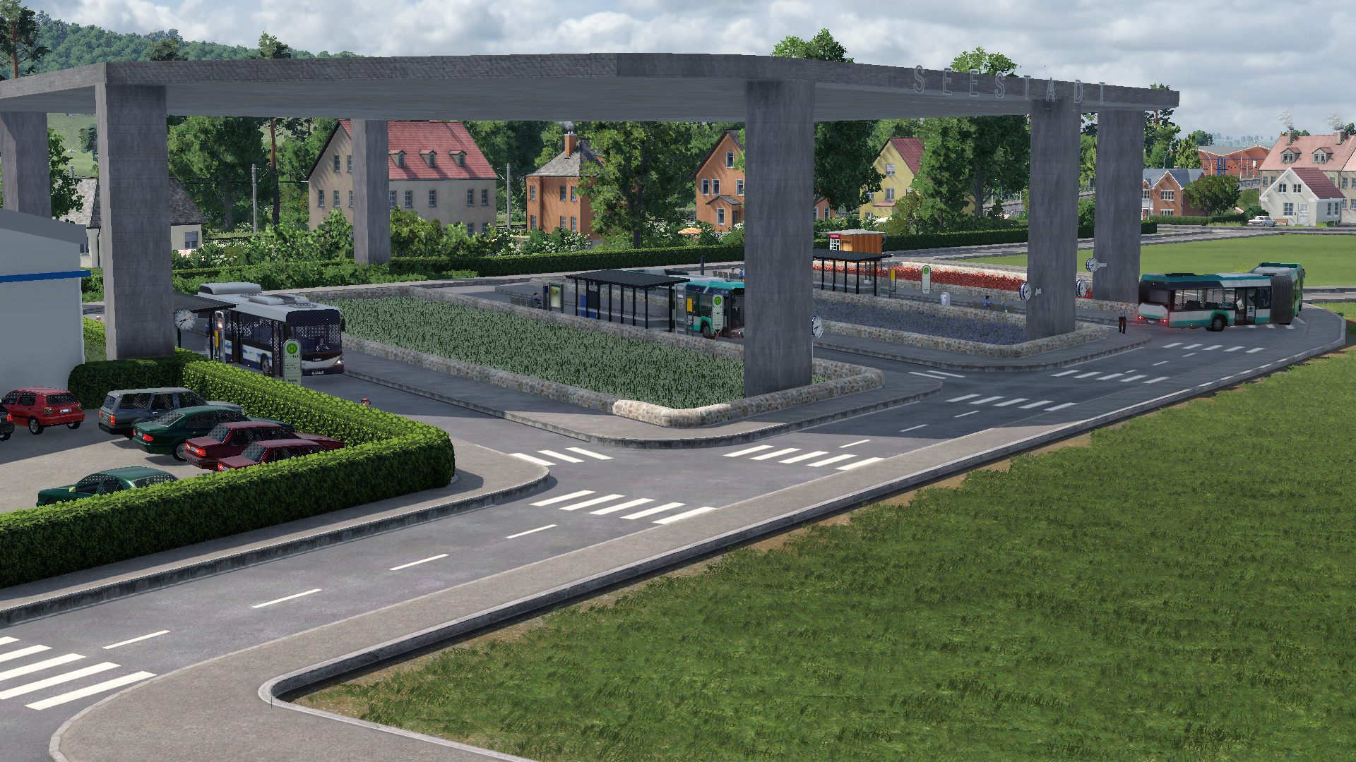 Busbahnhof Seestadt in Maderstein
